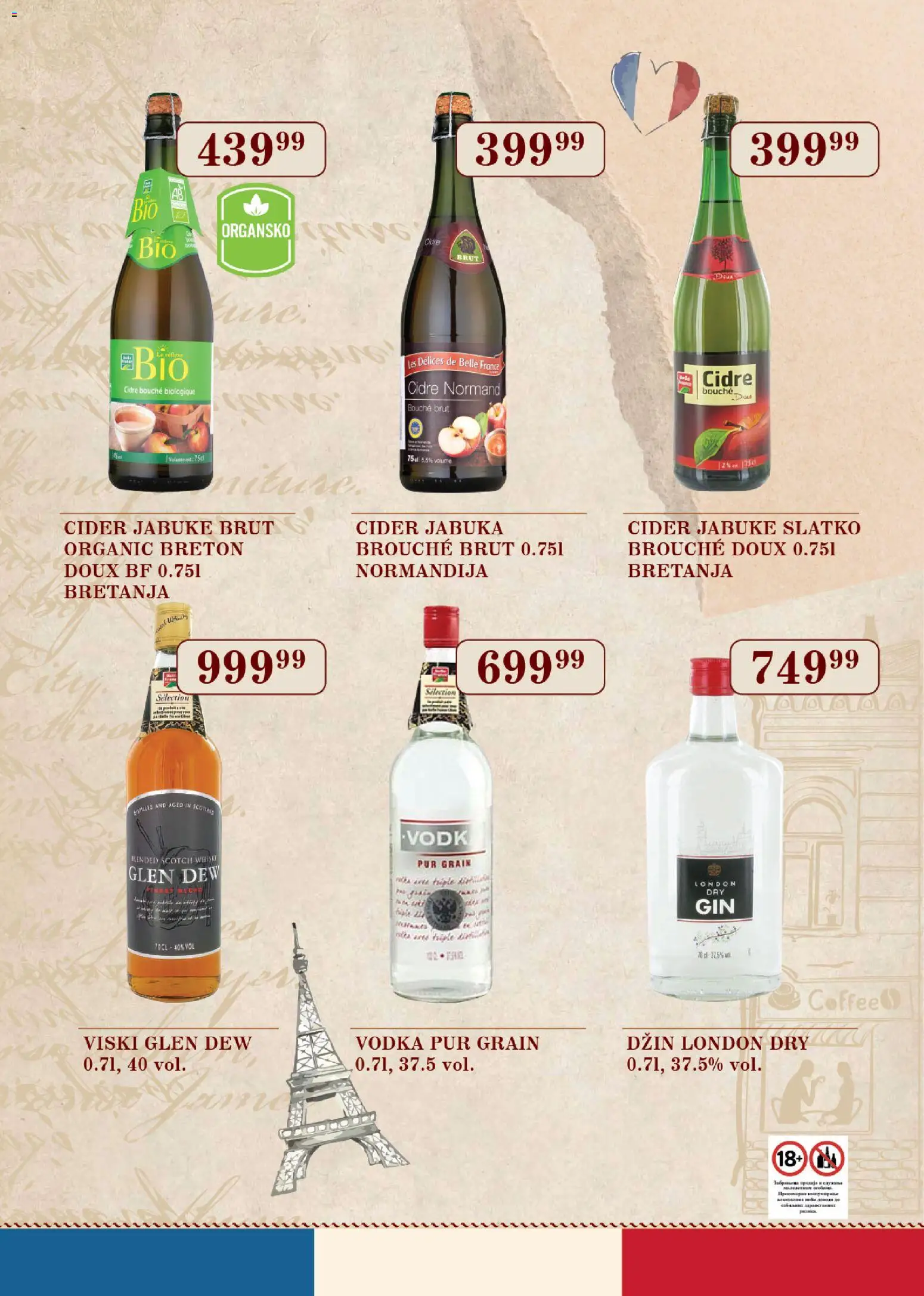 SuperVERO katalog - važi od 02.07.2026 | Strana: 9 | Proizvode: Džin, Viski, Vodka, Cider