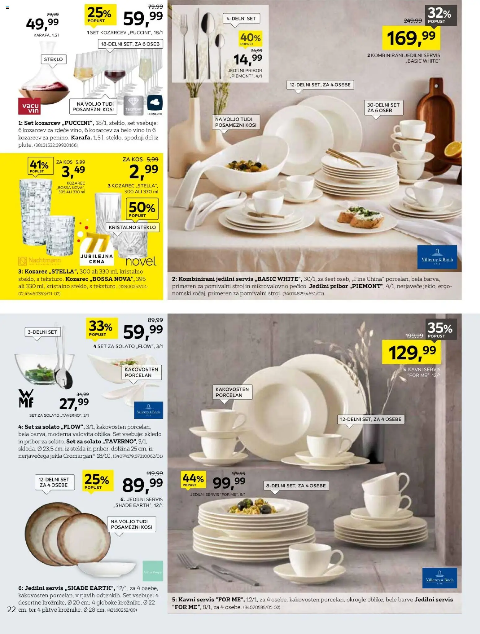 Novi XXXL Lesnina katalog ponudbe – veljaven od 14.09.2026 | Stran: 22 | Izdelki: Pribor, Kozarec, Belo vino, Vino