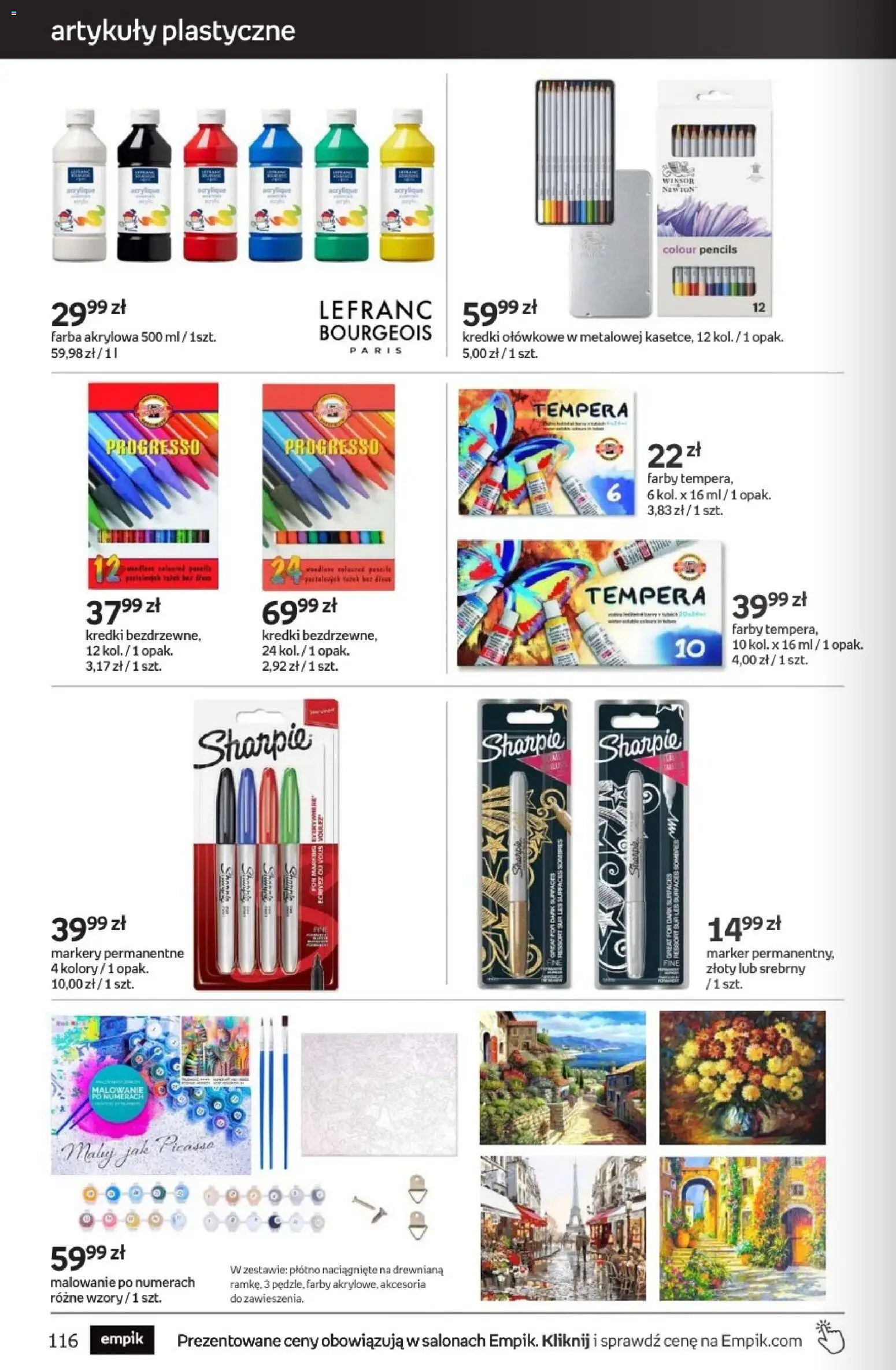 Empik promocje - Tom kultury Zabawki od 14.10.2026 | Strona: 28 | Produkty: Kredki, Malowanie po numerach