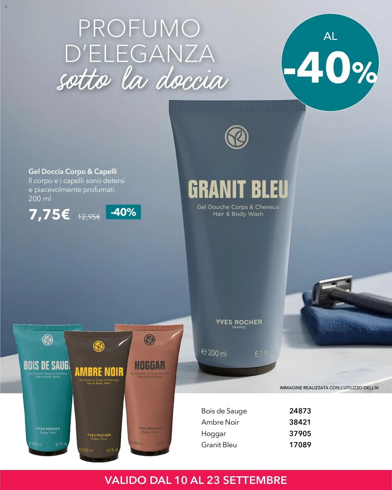Volantino Yves Rocher del 10/09/2026 | Pagina: 9 | Prodotti: Gel doccia, Doccia, Profumo