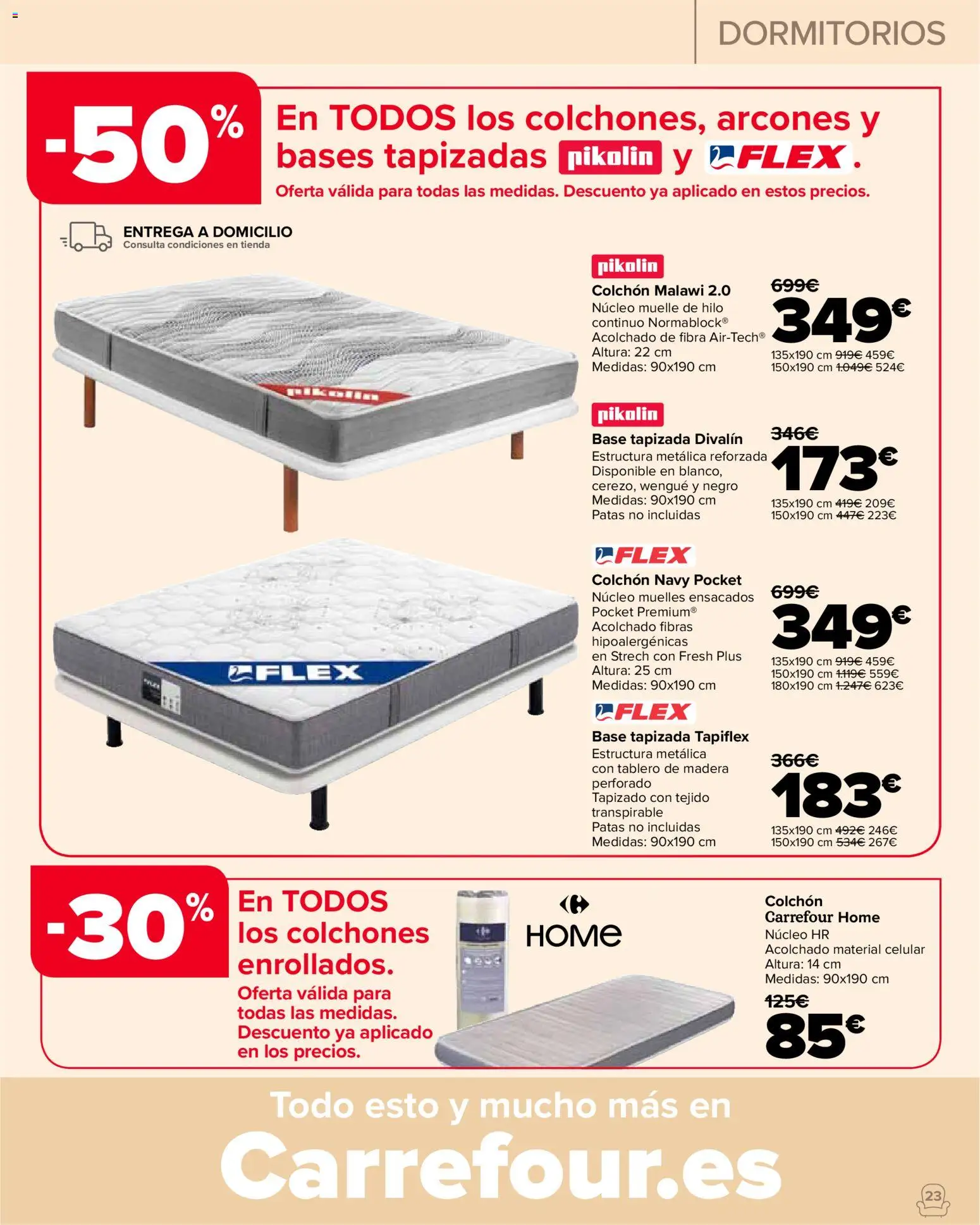 Carrefour Hogar │ válido desde el 22/09/2026 | Página: 23 | Productos: Colchon