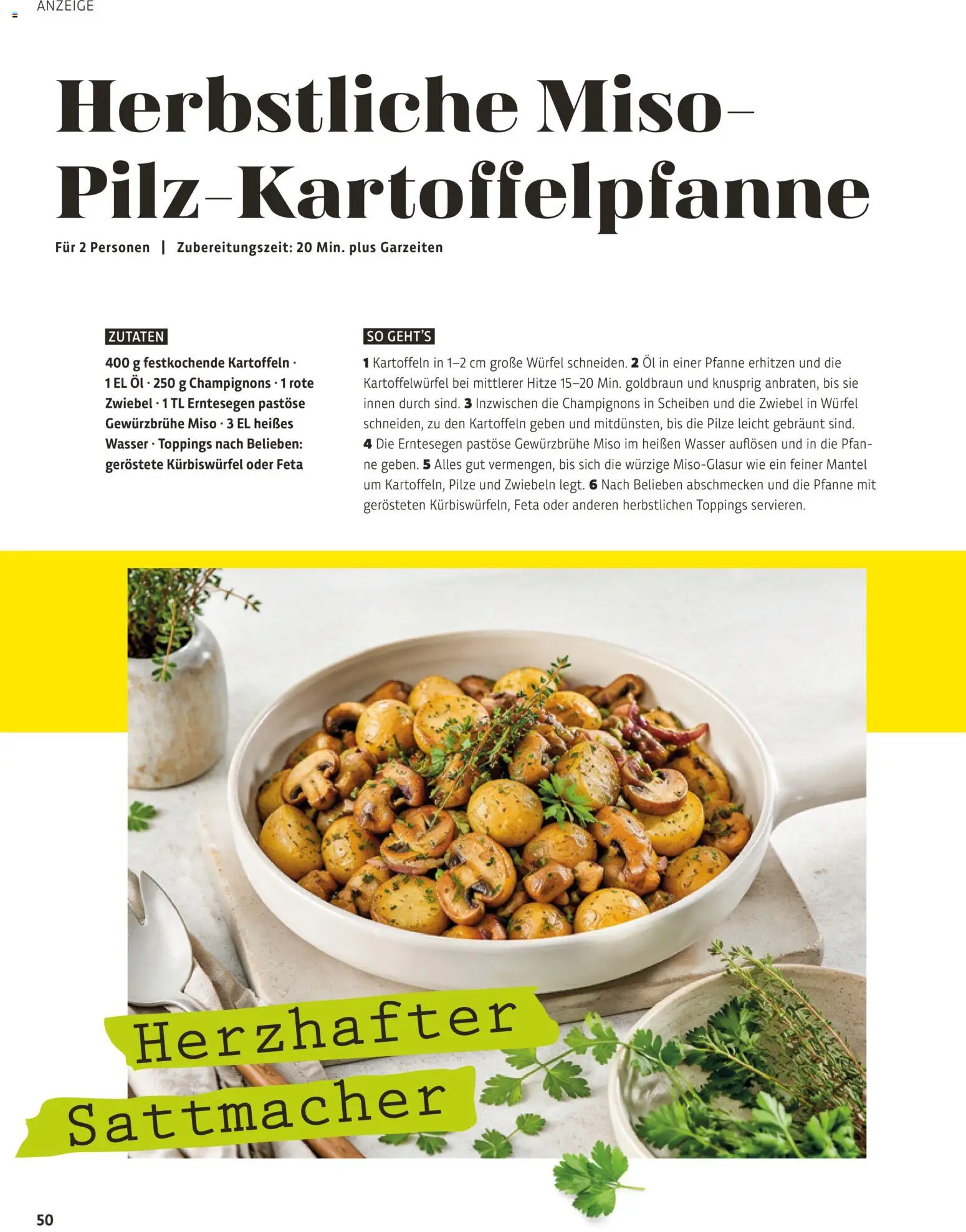 BioMarkt Kreo Magazin – gültig ab 26.10.2026 | Seite: 50 | Produkte: Feta, Champignons, Kartoffeln, Zwiebeln