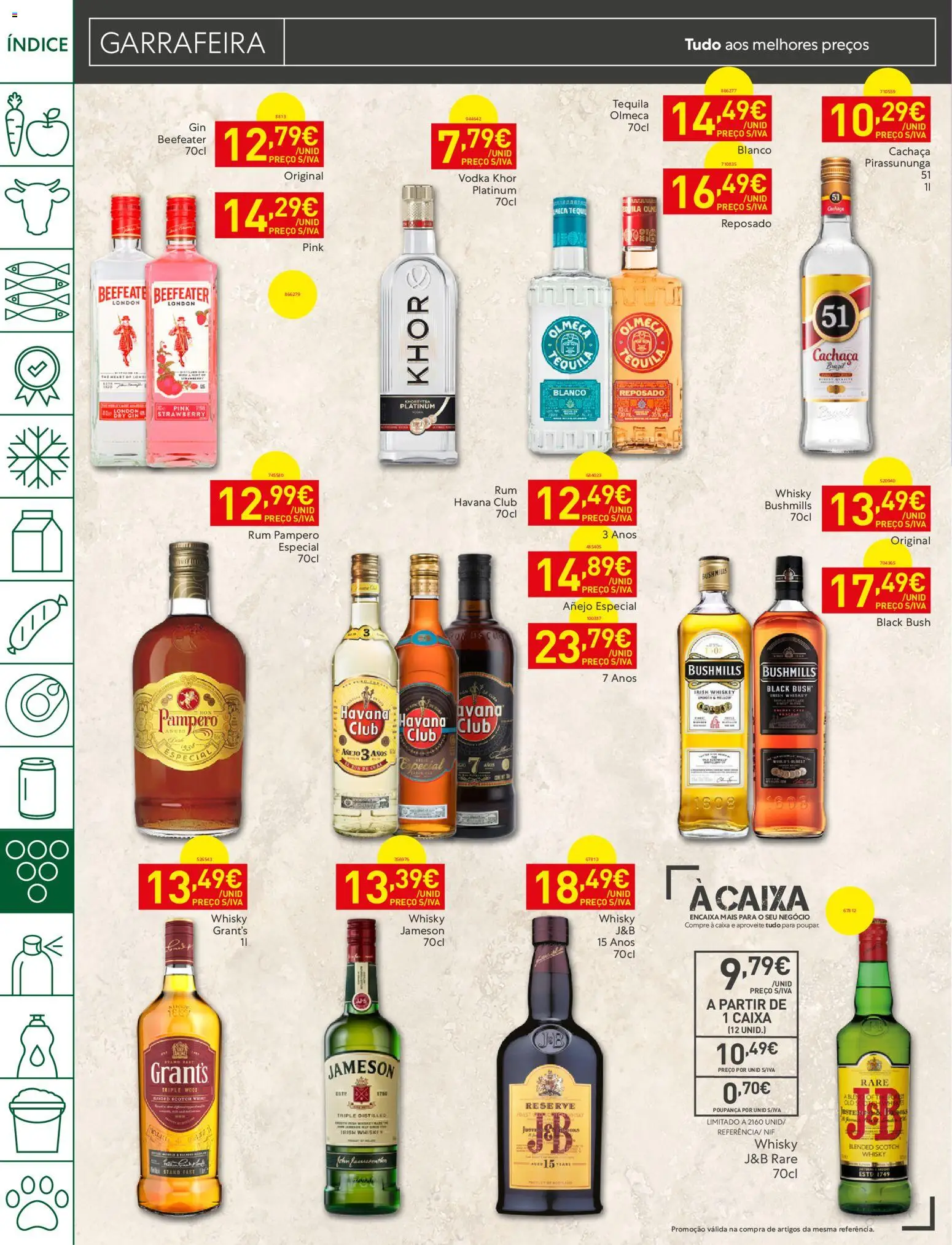 Recheio folheto │ válido de 18/08/2026 | Página: 30 | Produtos: Cachaça, Caixa, Rum Pampero, Gin