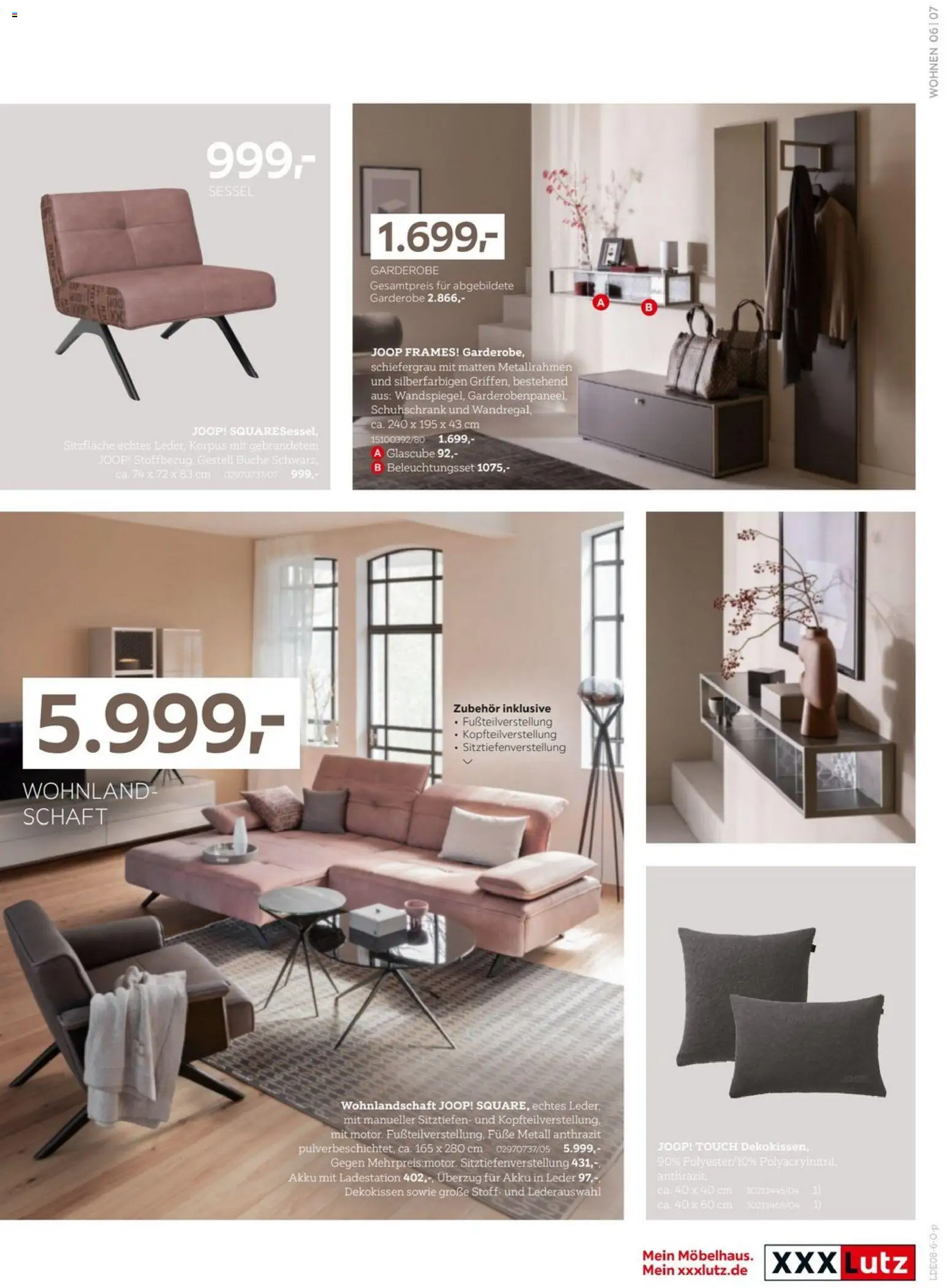 XXXLutz Home Collections – gültig ab 15.08.2026 | Seite: 7 | Produkte: Wohnlandschaft, Sessel