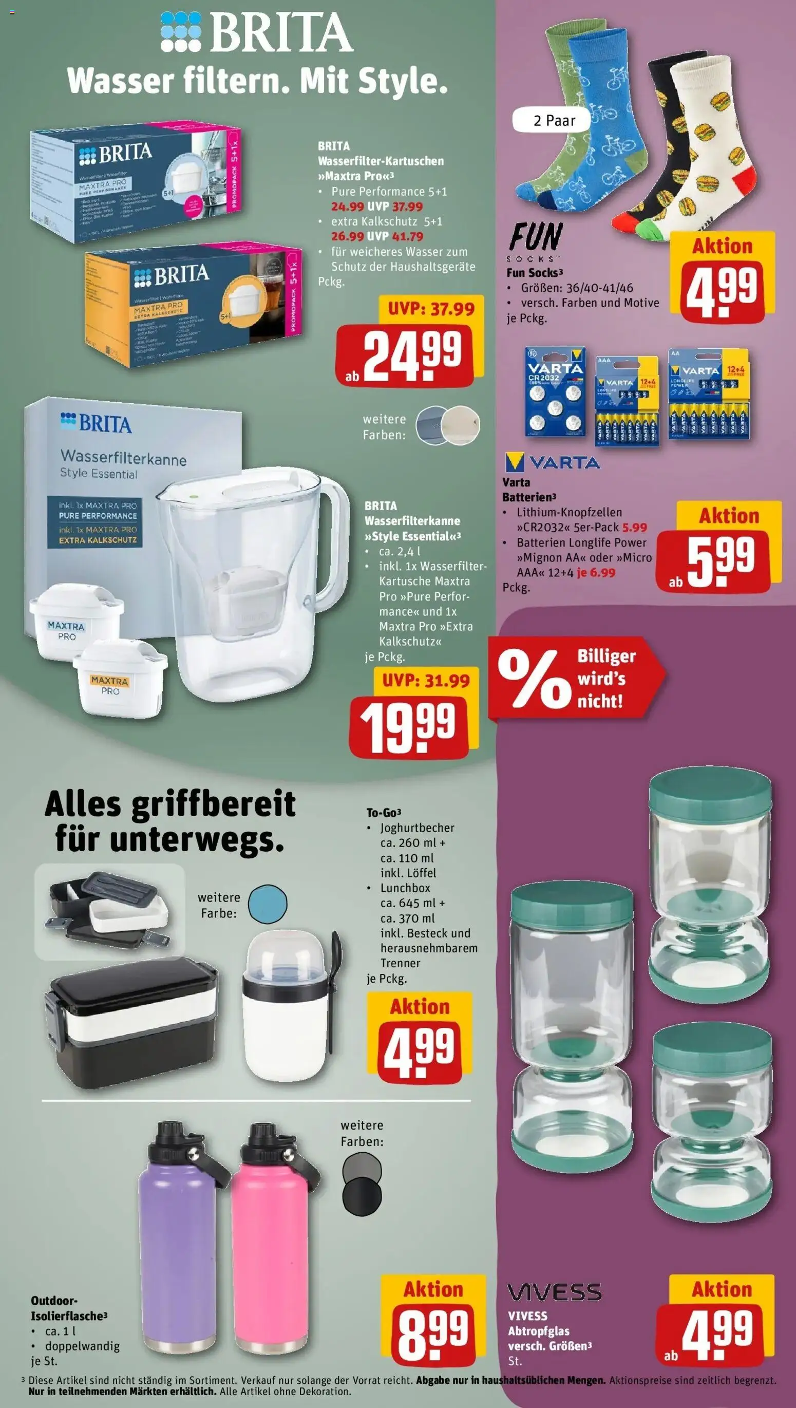 REWE Prospekt ab 07.09.2026 zum Blättern » Angebote | Seite: 27 | Produkte: Batterien, Wasser
