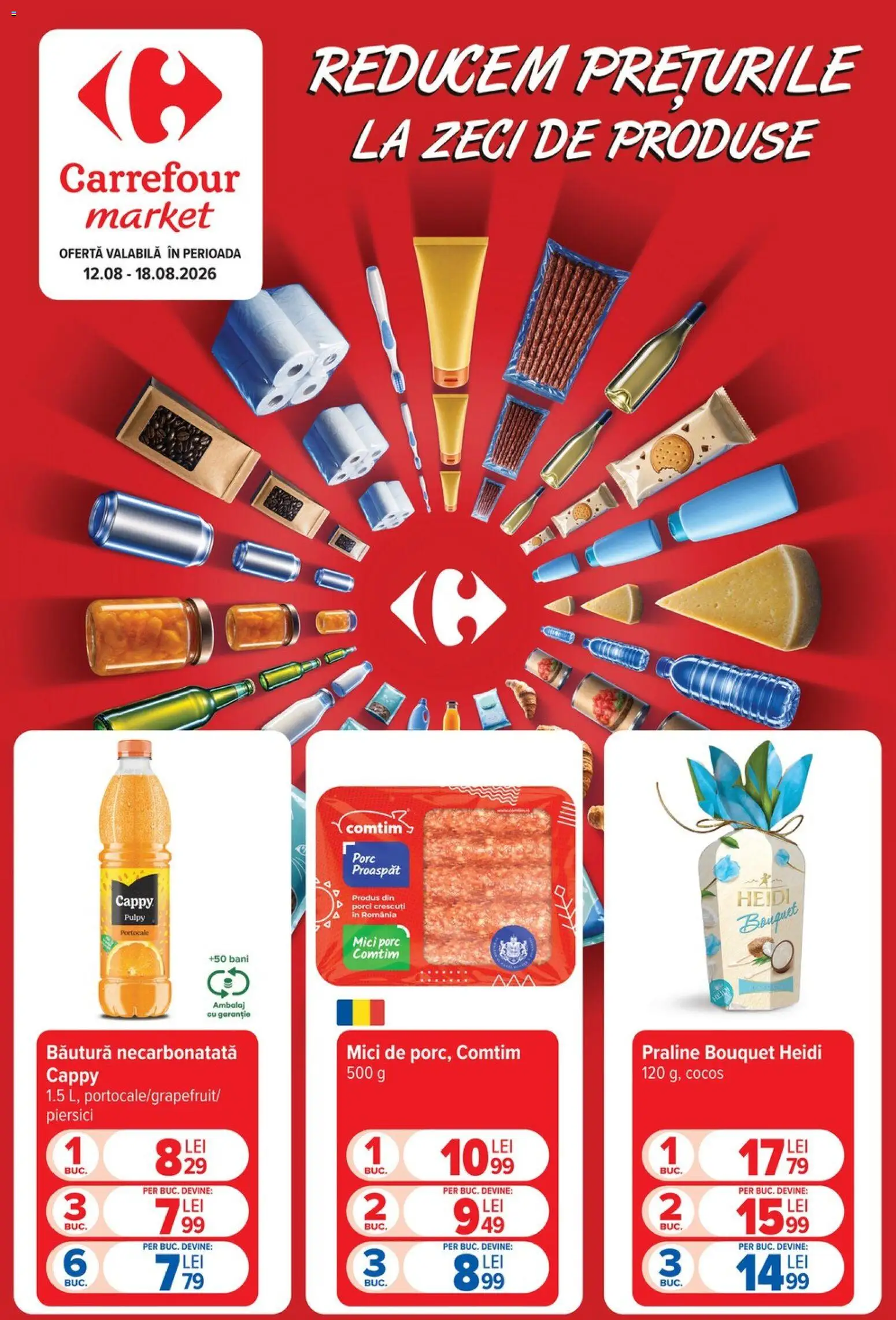 Noul catalog Carrefour – valabil de la 12.08.2026 | Pagină: 1