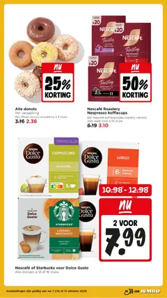 L'Or koffiecapsules, Alle doosjes à 10 of 20 stuks. Bijv. L'Or espresso lungo profondo aluminium capsules 2 dozen à 20 stuks - Voorbeeld van een folder van Jumbo, geldig van 07-10-2026 | Pagina: 33 | Producten: Chocolade, Koffiebonen, Kan, Capsules
