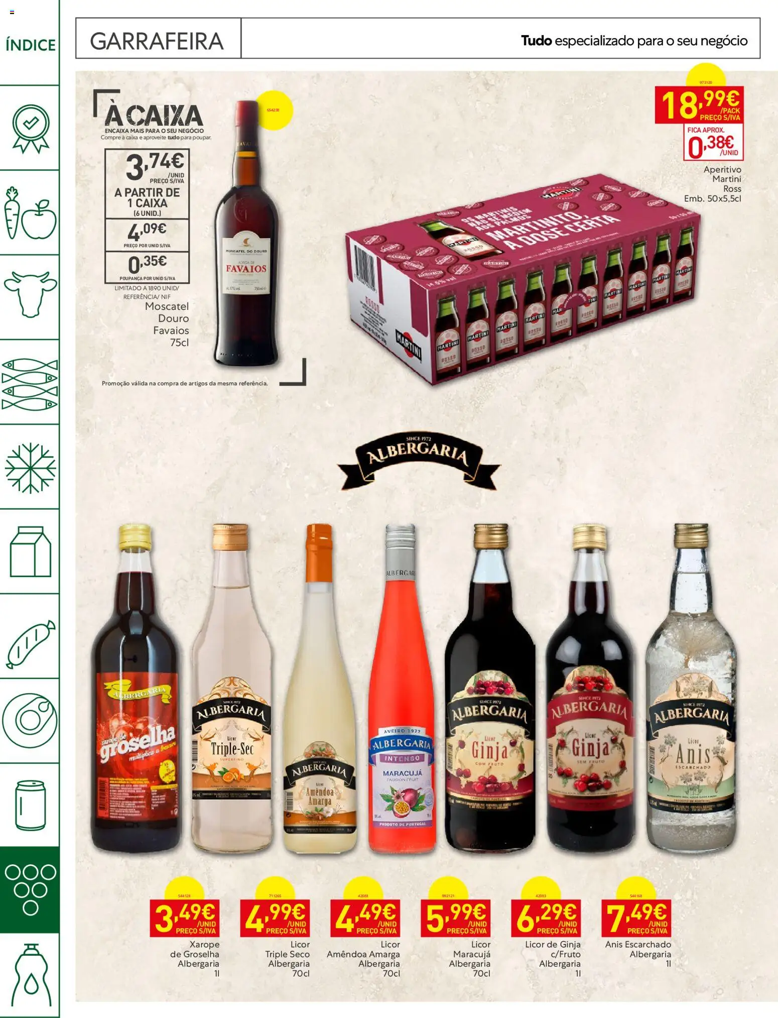 Recheio Horeca │ válido de 01/09/2026 | Página: 24 | Produtos: Martini, Licor, Caixa, Xarope