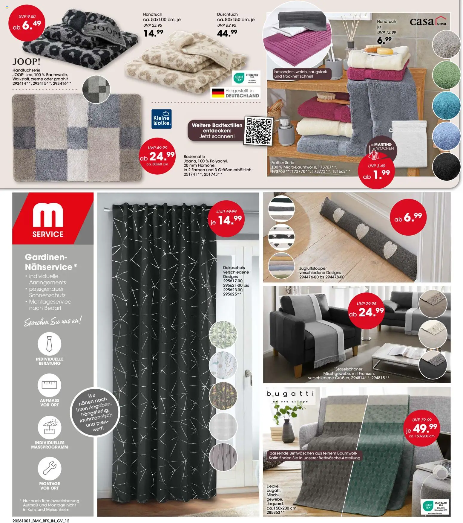 Möbel Martin Prospekt – gültig ab 01.10.2026 | Seite: 12 | Produkte: Decke, Creme
