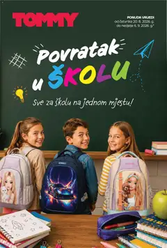 Tommy Super ponuda za školarce - Pregled kataloga iz trgovine Tommy, vrijedi od 20.08.2026