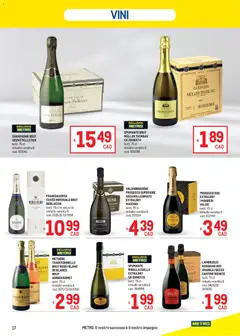 Anteprima del volantino Metro volantino valido a partire dal 24/09/2026 | Pagina: 17 | Prodotti: Prosecco, Vino, Champagne, Astuccio