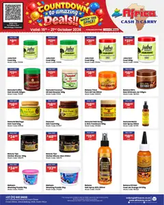 Africa Cash & Carry specials catalogue – valid from 15/10/2026 | Page: 62 | Products: Powder, Hair spray, Stock, Coconut oil