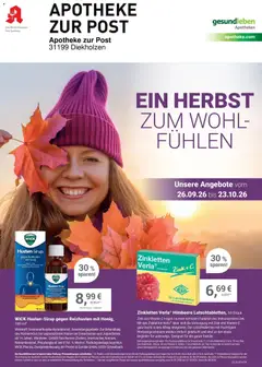 Angebote - Ihre Apotheke vor Ort: Jetzt alle Angebote auch online entdecken! ab 26.09.2026 gültig