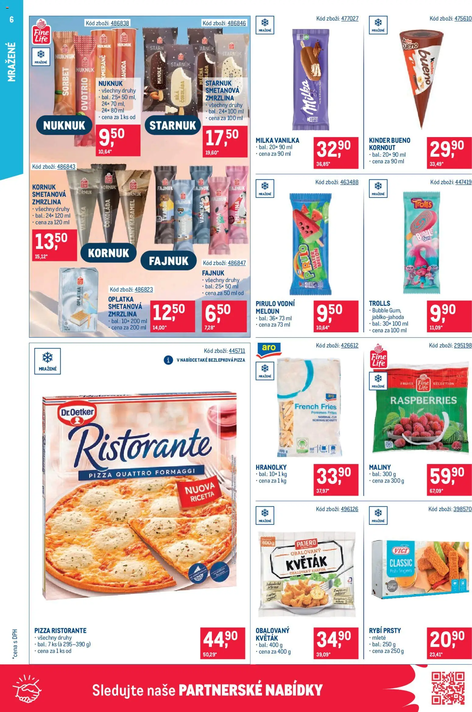 Makro leták - Maloobchod od 08.04.2026 | Strana: 6 | Produkty: Pizza, Zmrzlina, Pizza Ristorante, Sorbet