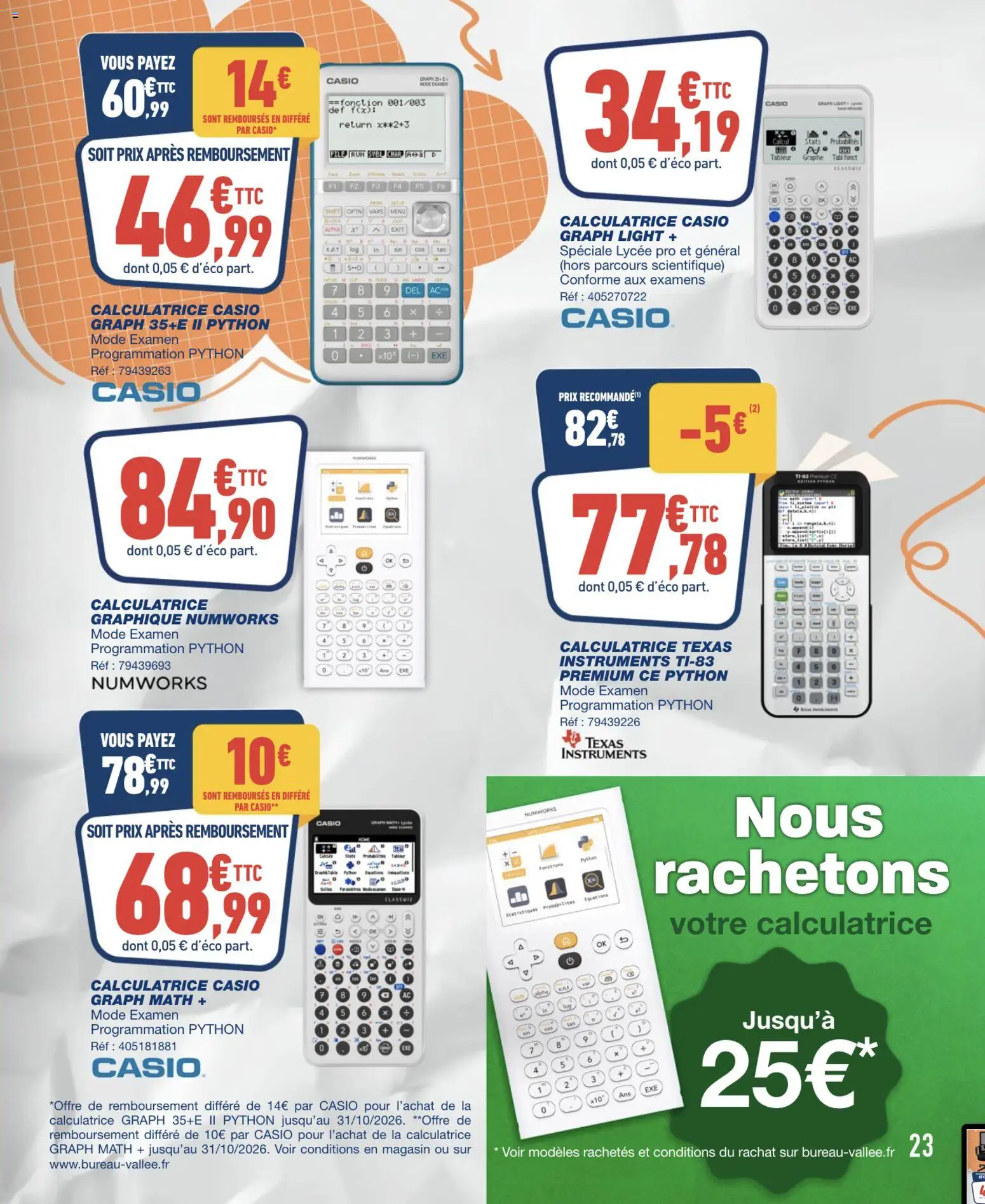 {H1} | Page: 23 | Produits: Calculatrice