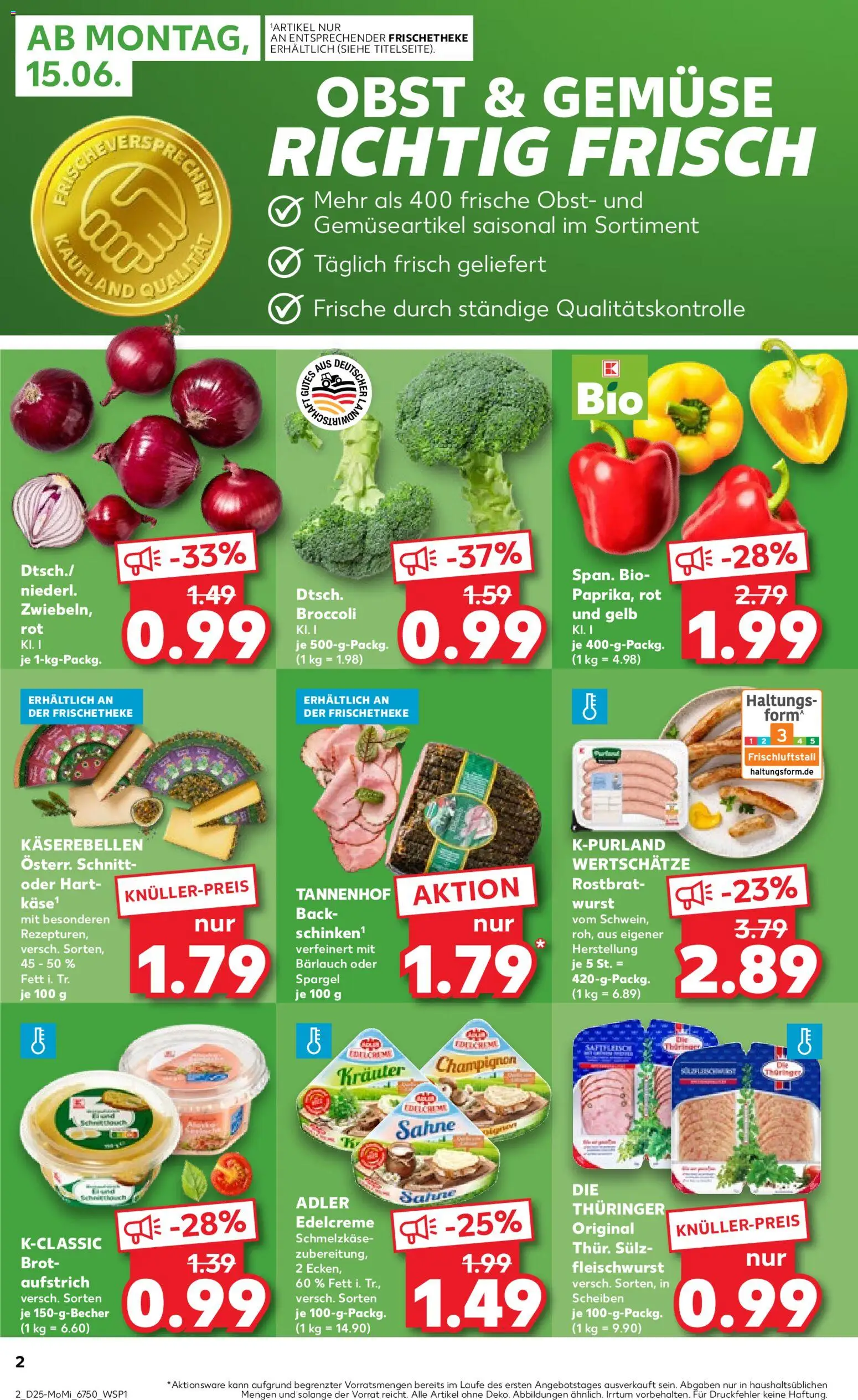 Kaufland Německo leták - Berlin od 15.06.2026 | Strana: 2 | Produkty: Forma