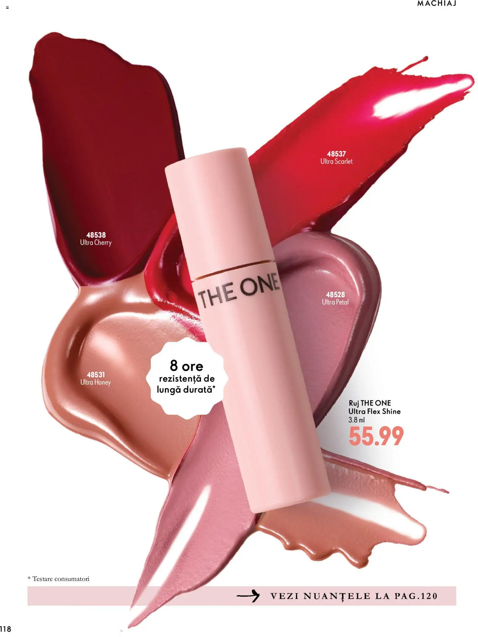Noul catalog Oriflame – valabil de la 30.09.2026 | Pagină: 118 | Produse: Machiaj, Ruj