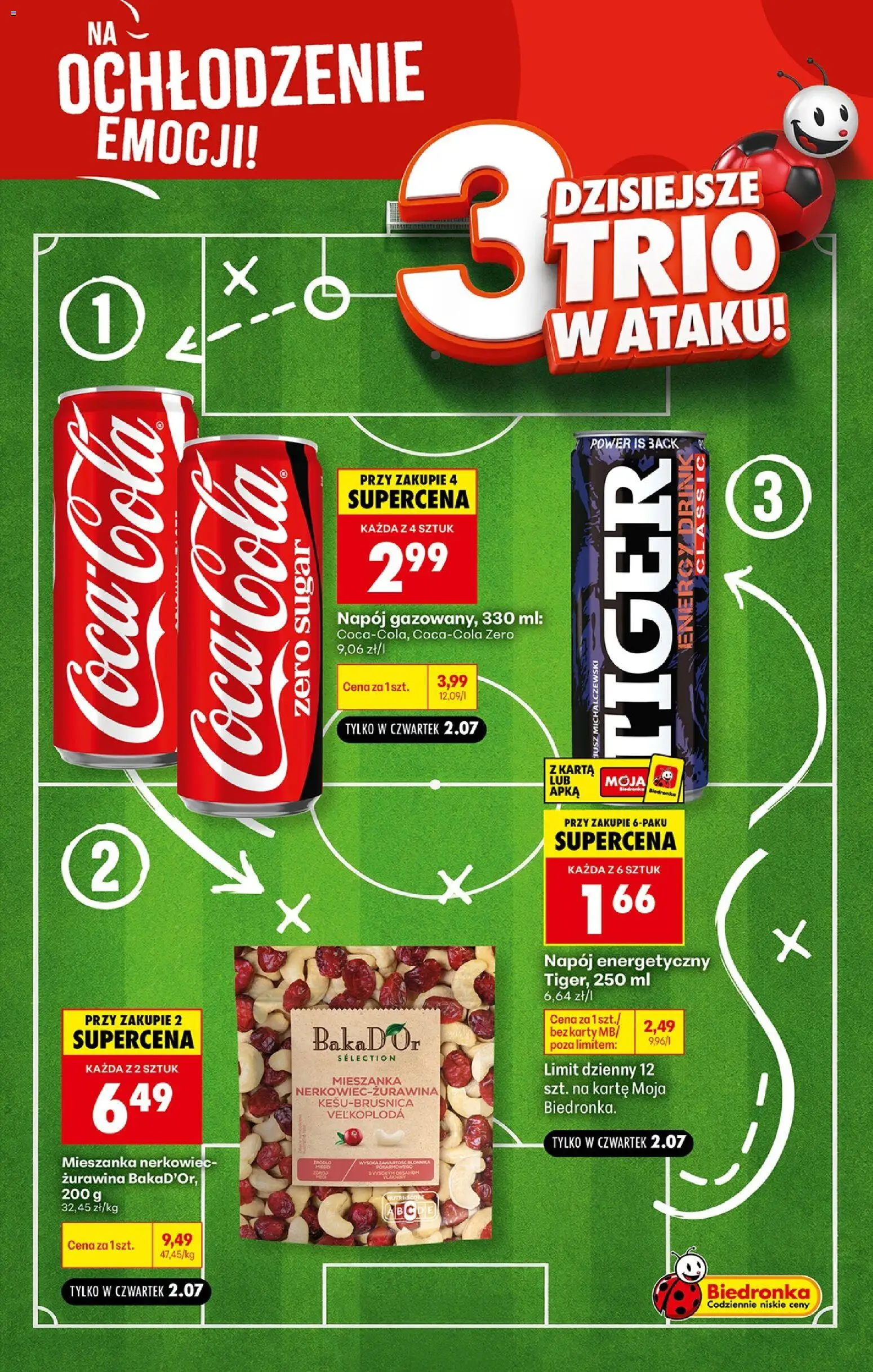 Biedronka gazetka - Football od 02.07.2026 | Strona: 3 | Produkty: Karta, Żurawina
