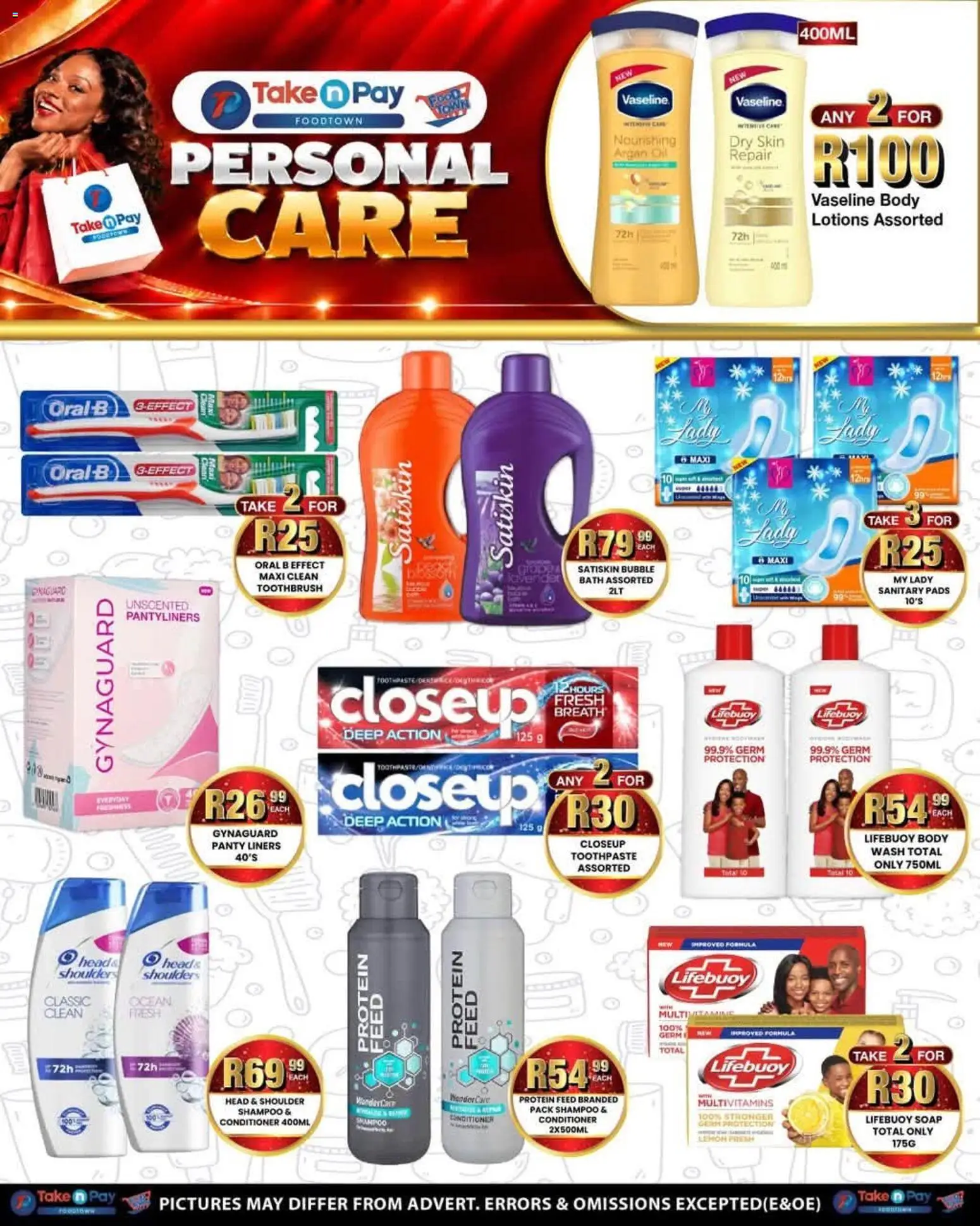 New Take n Pay catalogue – valid from 12/10/2026 | Page: 25 | Products: Multivitamins, Shampoo, Toothpaste, Panty liners