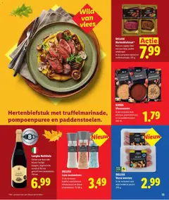 Lidl folder - Deluxe - Voorbeeld van een folder van Lidl, geldig van 23-09-2026 | Pagina: 15 | Producten: Vlees, Steak, Saus, Rode wijn