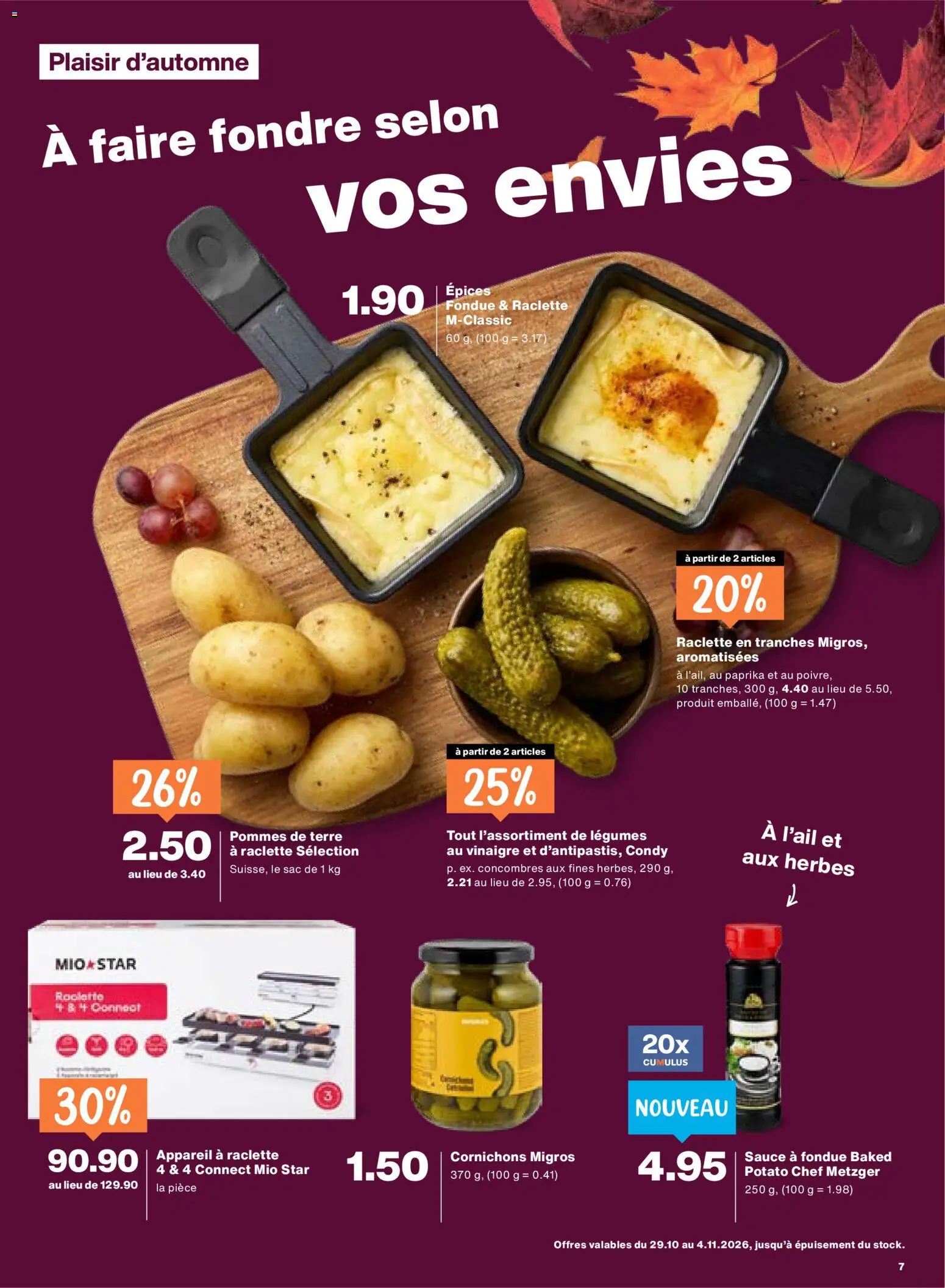 Migros aktionen FR – gültig ab 29.10.2026 | Seite: 7