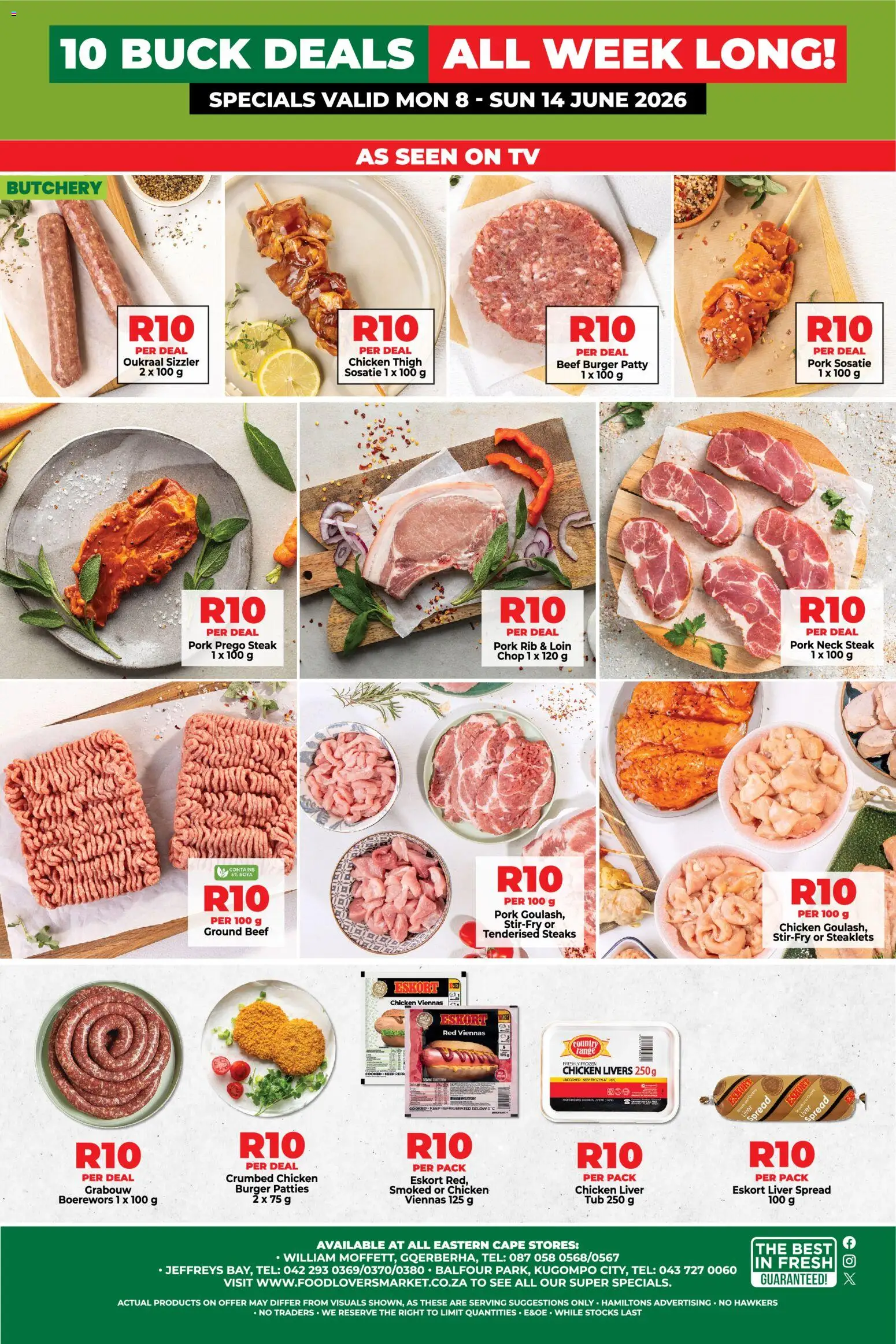 New Food Lover's Market catalogue – valid from 08.06.2026 | Page: 2 | Products: TV, Steak, Chicken, Pork