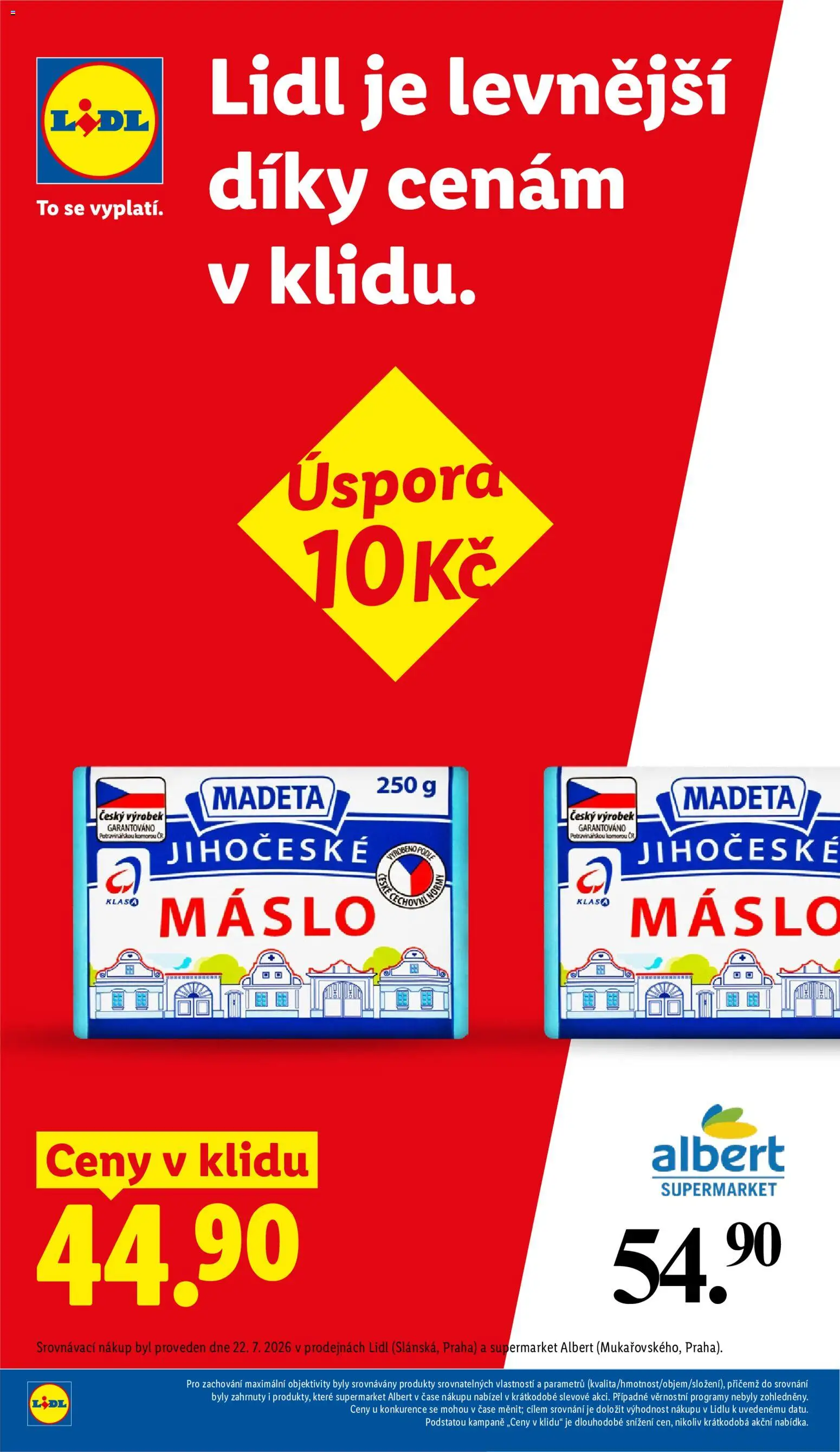 Lidl leták od 06.08.2026 | Strana: 6 | Produkty: Máslo, Madeta Jihočeské máslo, Máslo 250 g, Jihočeské máslo
