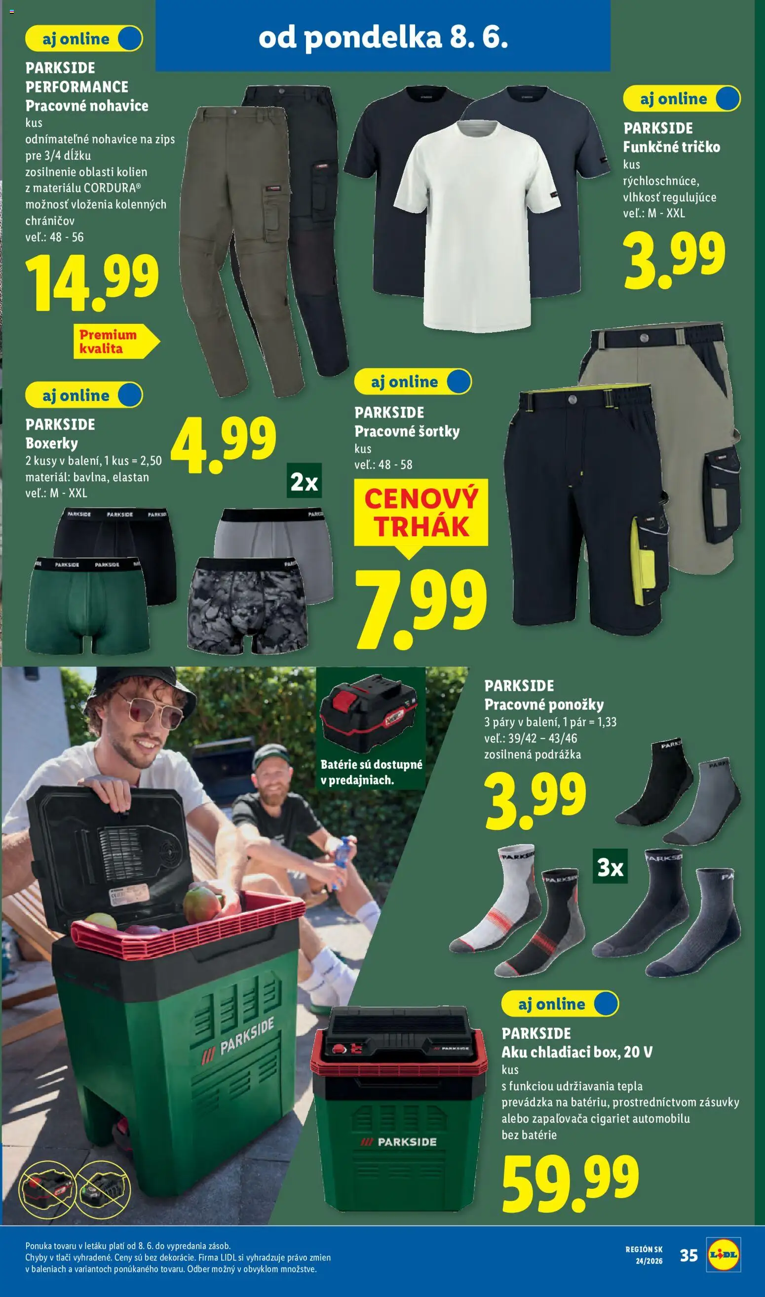 Nové Lidl akcie – leták je platný od 08.06.2026 | Strana: 51 | Produkty: Aku, Parkside, Parkside aku, Nohavice