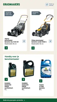GAMMA Tuinspecial kluseditie - Voorbeeld van een folder van GAMMA, geldig van 15.06.2026 | Pagina: 48 | Producten: Maaier, Grasmaaier