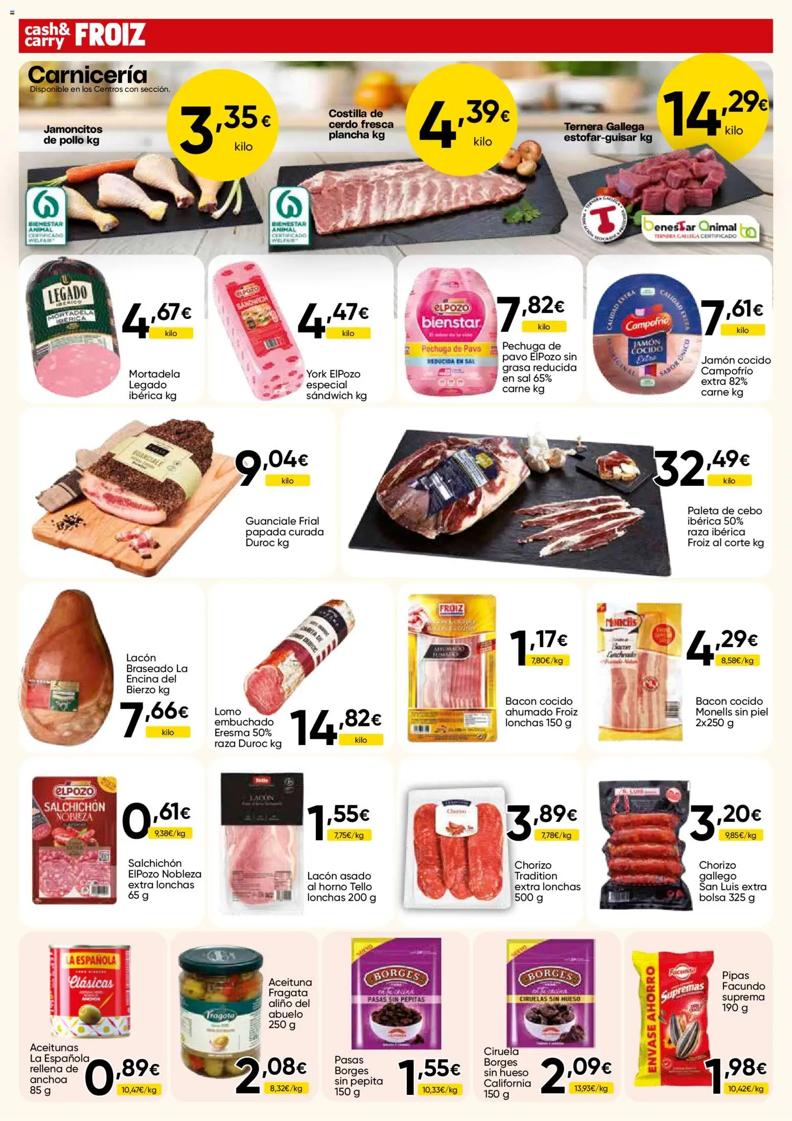 Froiz - Folleto Cash │ válido desde el 27/08/2026 | Página: 10 | Productos: Pasas, Sal, Carne, Pavo