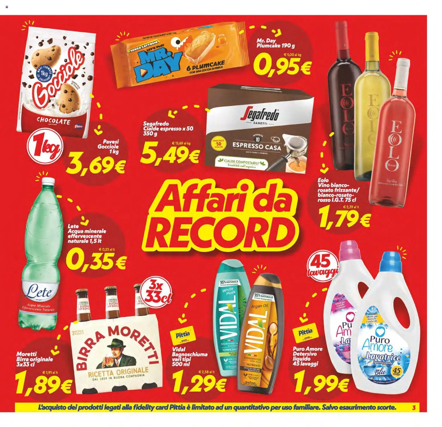 Volantino SuperConveniente del 22/09/2026 | Pagina: 3 | Prodotti: Birra, Acqua, Miele, Acqua minerale