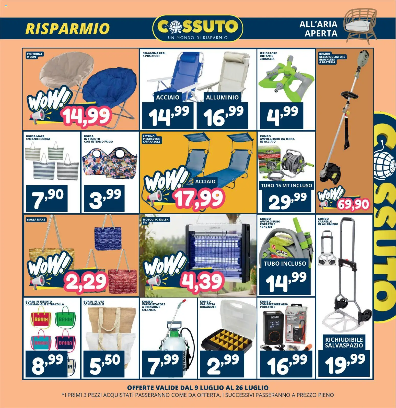 Volantino Cossuto del 09/07/2026 | Pagina: 11 | Prodotti: Tubo, Carrello, Valigetta, Poltrona