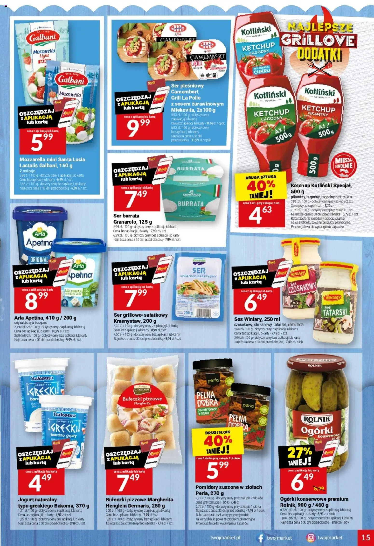 Twój Market gazetka od 27.05.2026 | Strona: 15 | Produkty: Oregano, Ketchup, Bazylia, Pomidory suszone