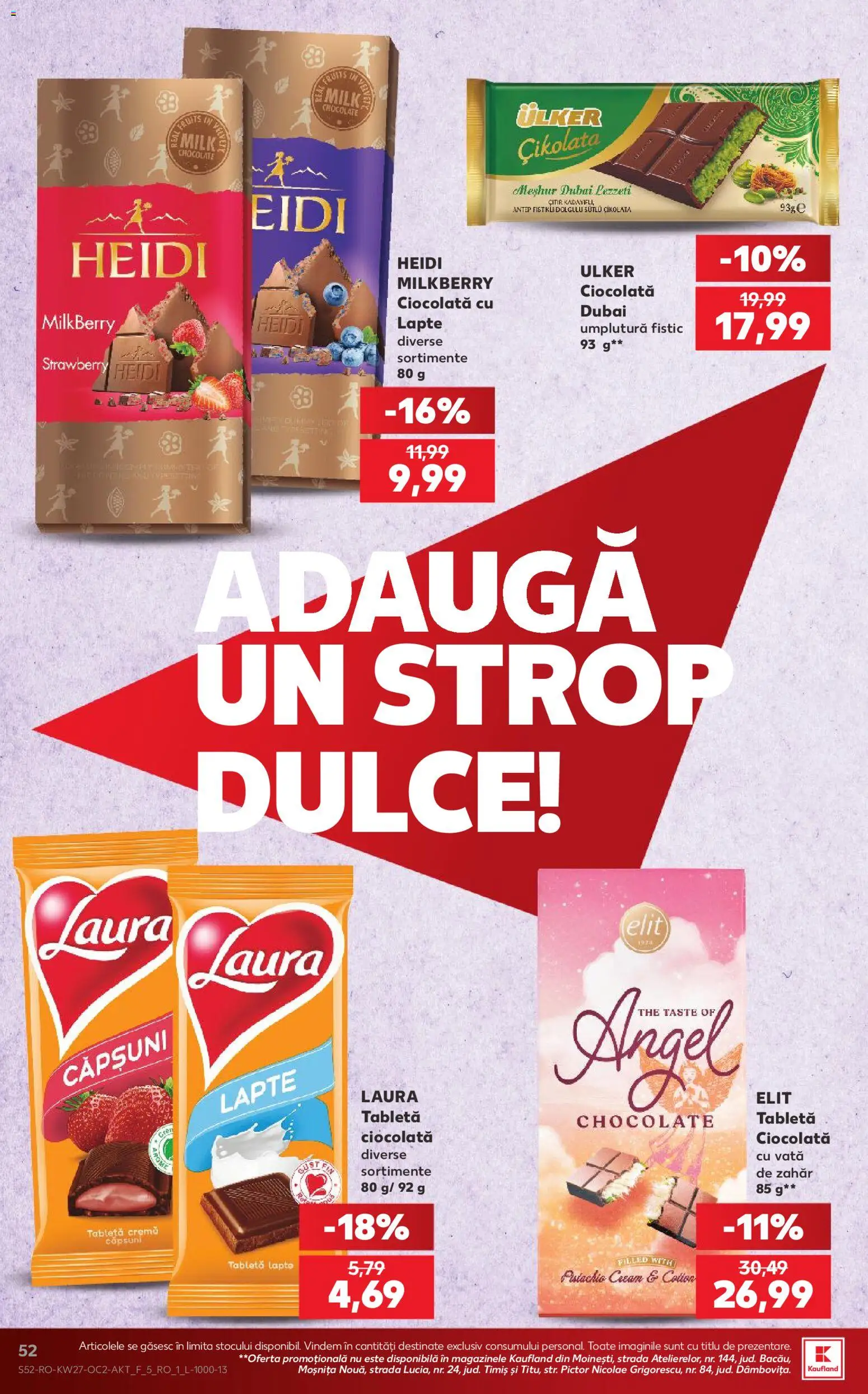 Kaufland RO akciós ujság - amely érvényes a következő dátumtól: 2026.07.01. | Oldal: 52