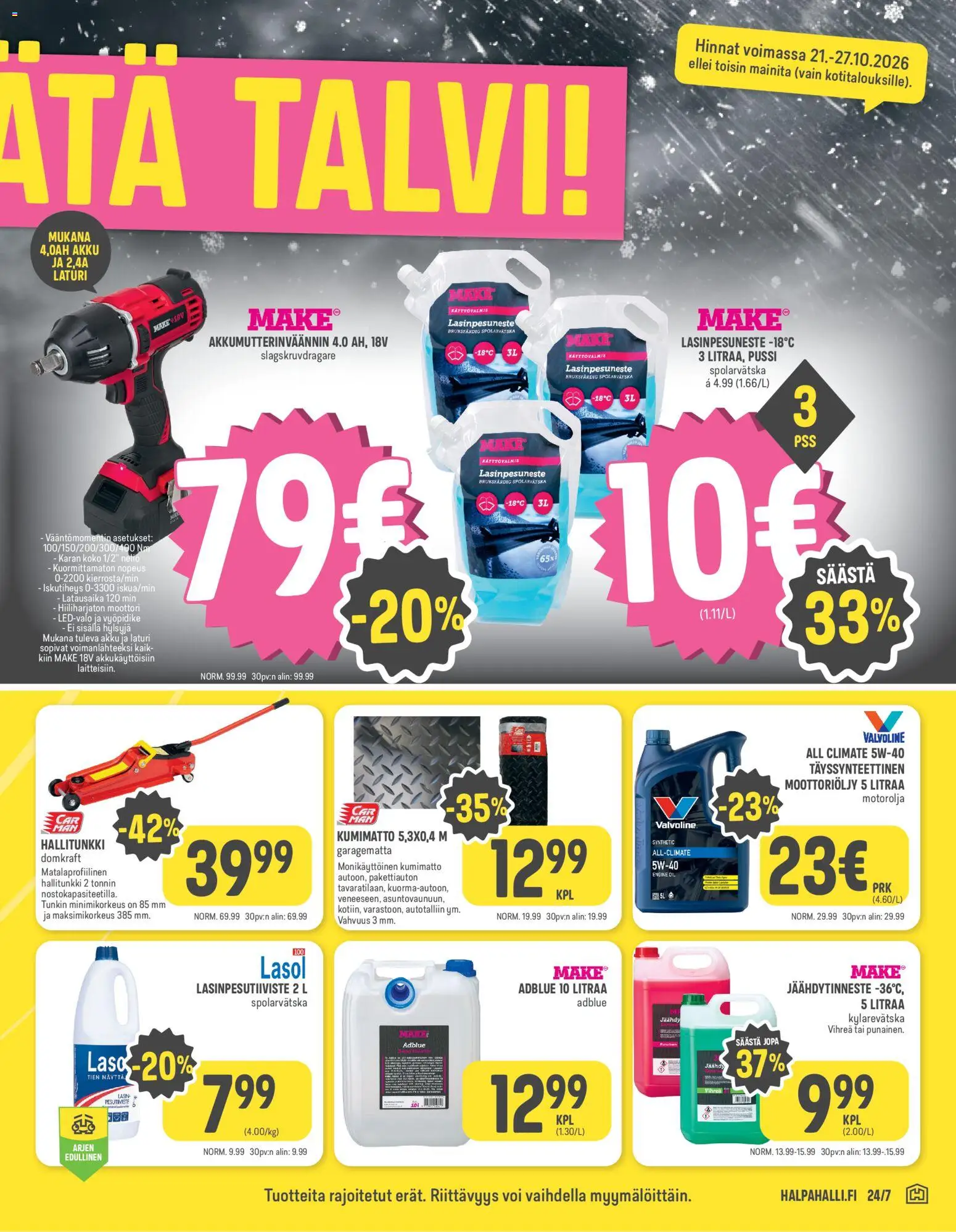 Halpa Halli tarjoukset – voimassa 21/10/2026 alkaen | Sivu: 9