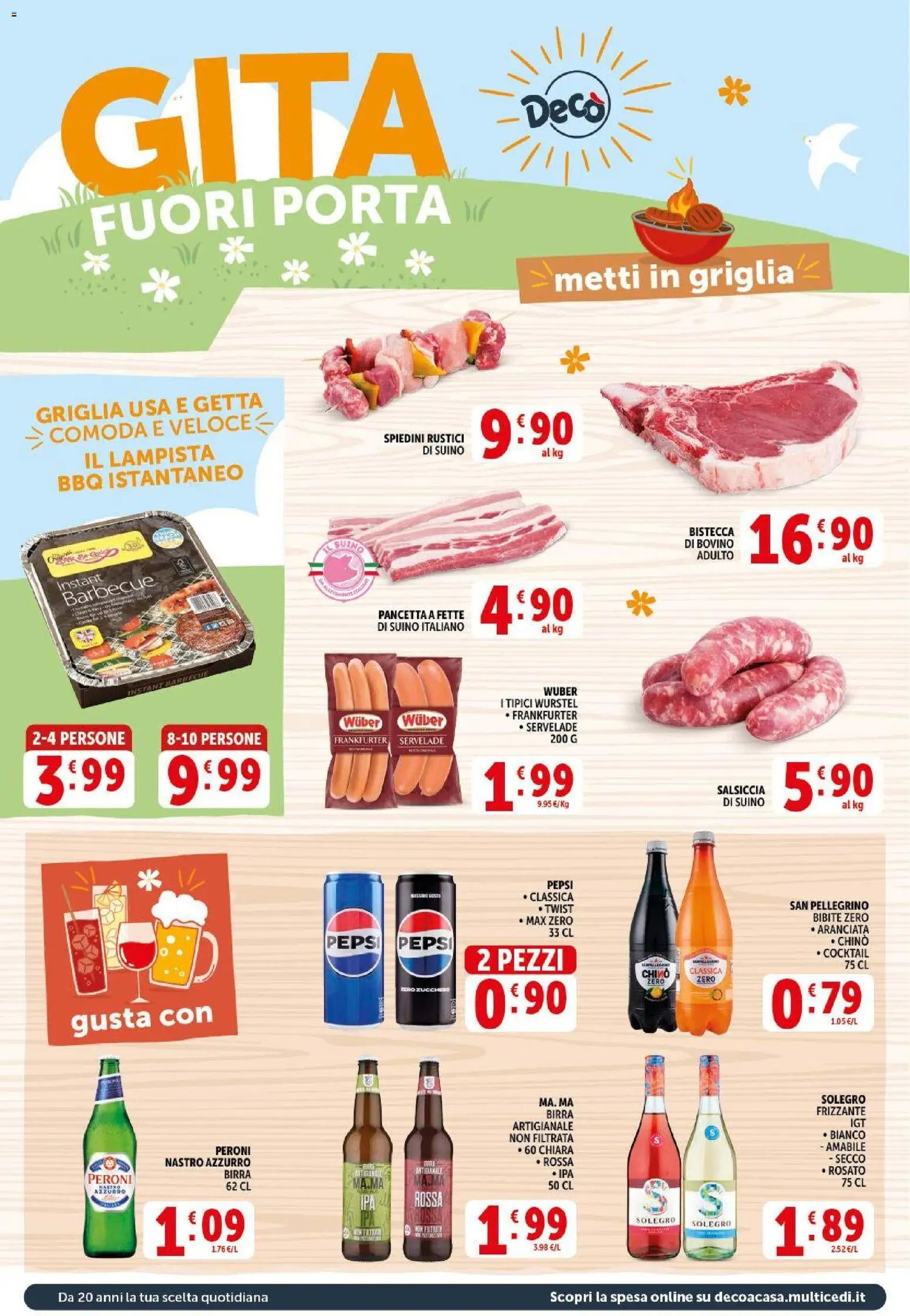 Volantino Decò del 29.05.2026 | Pagina: 8 | Prodotti: Birra, Suino, Salsiccia, Rustici