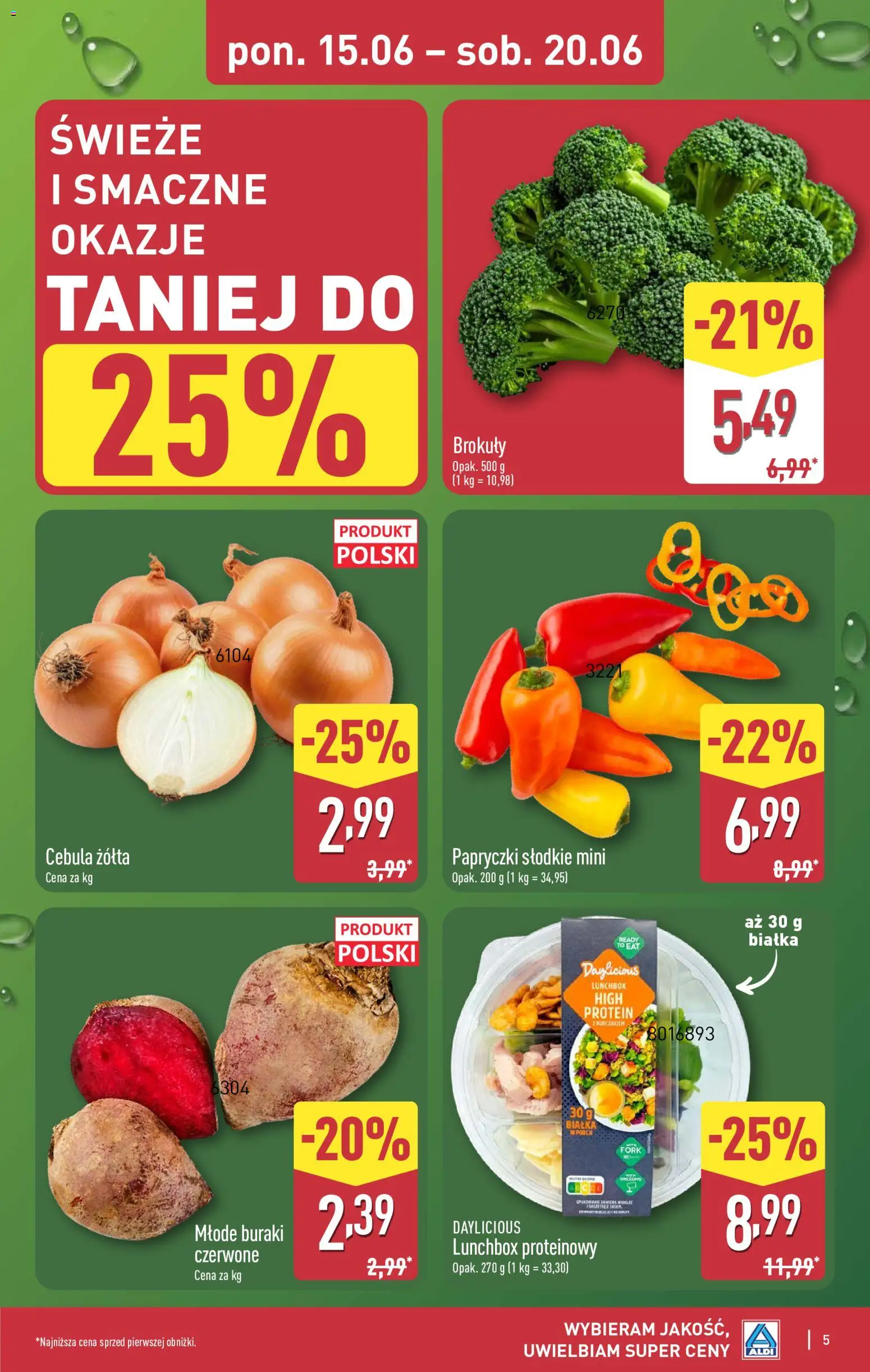Aldi Polsko leták od 15.06.2026 | Strana: 5 | Produkty: Protein