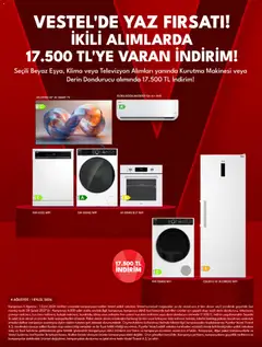 01 Ağustos 2026 tarihinden itibaren geçerli olan Vestel kataloğu önizlemesi | Sayfa: 8