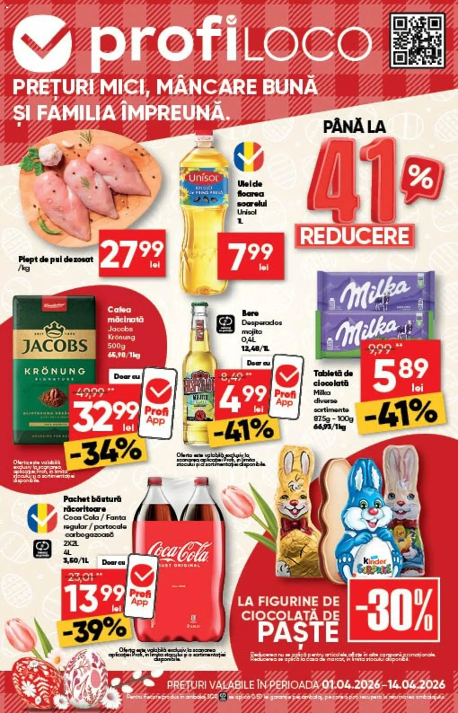 Noul catalog Profi – valabil de la 01.04.2026 | Pagină: 1 | Produse: Amerikan servis, Ciocolată, Eğitim çantaları, Paste