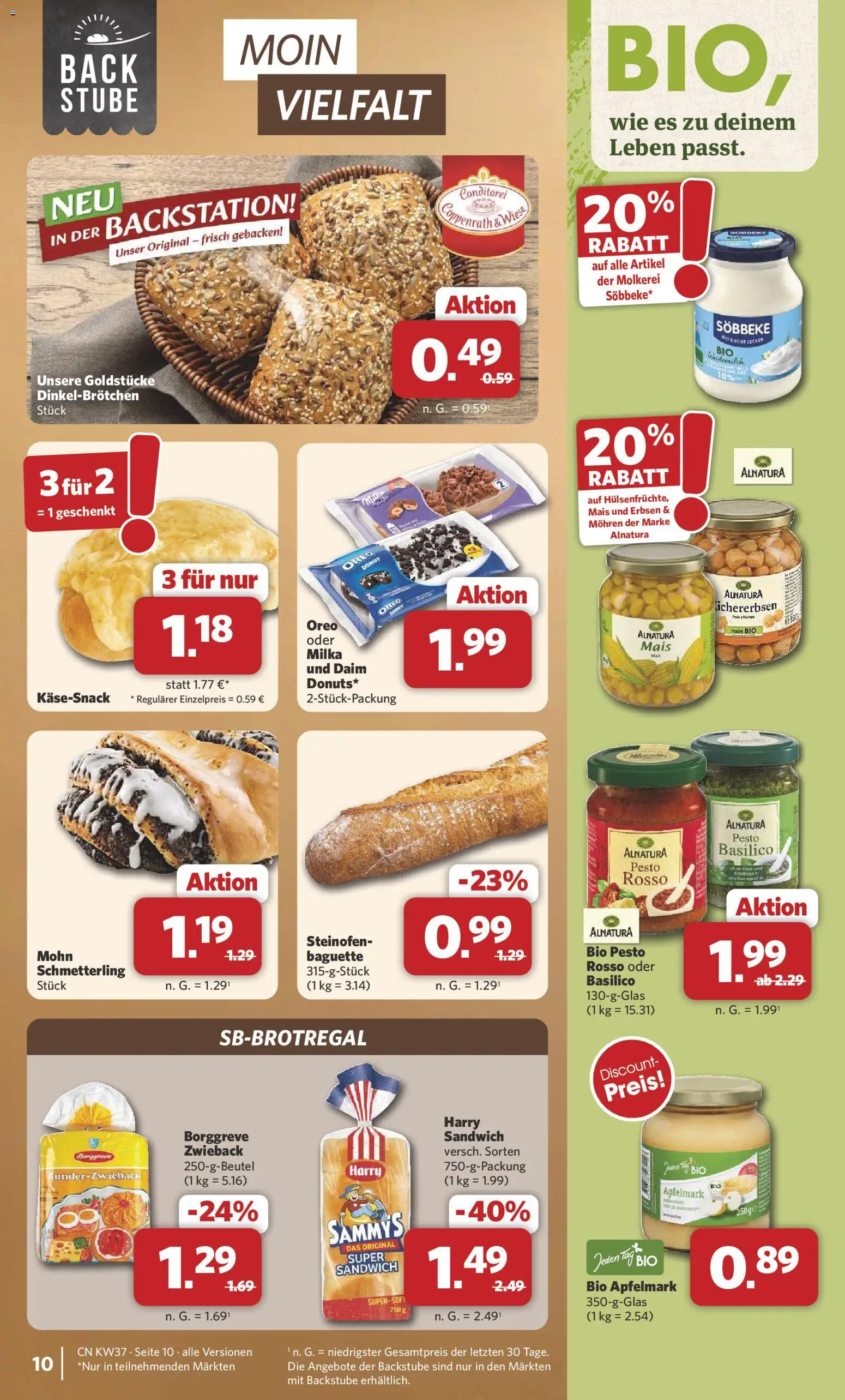 Combi Prospekt – gültig ab 07.09.2026 | Seite: 10 | Produkte: Käse, Baguette, Mohren, Erbsen