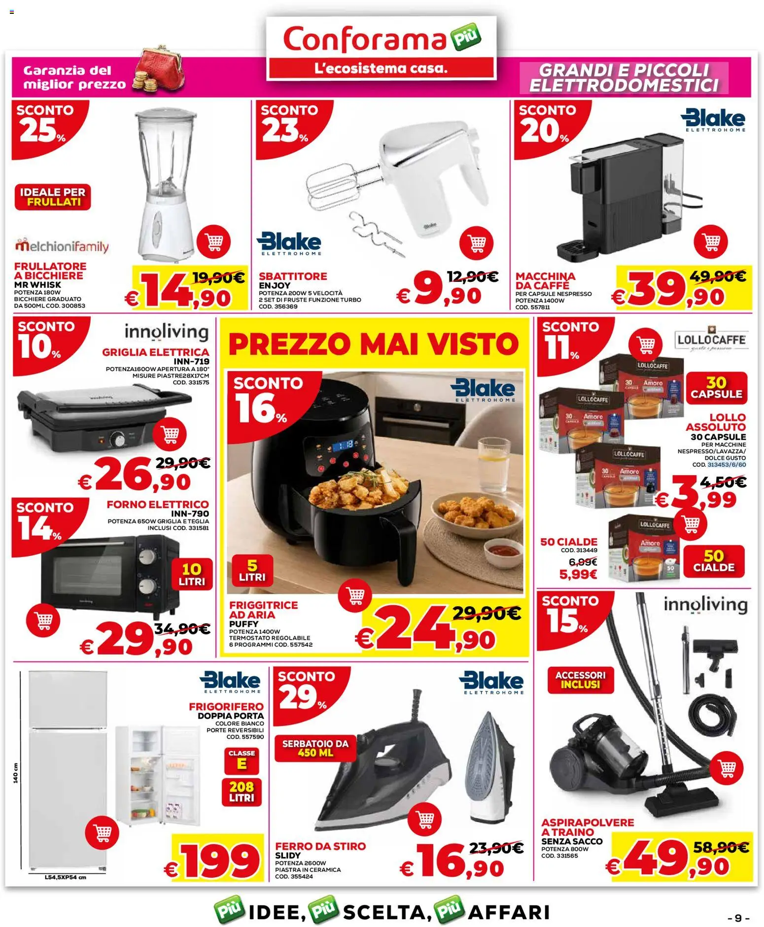 Volantino Conforama del 24/08/2026 | Pagina: 9
