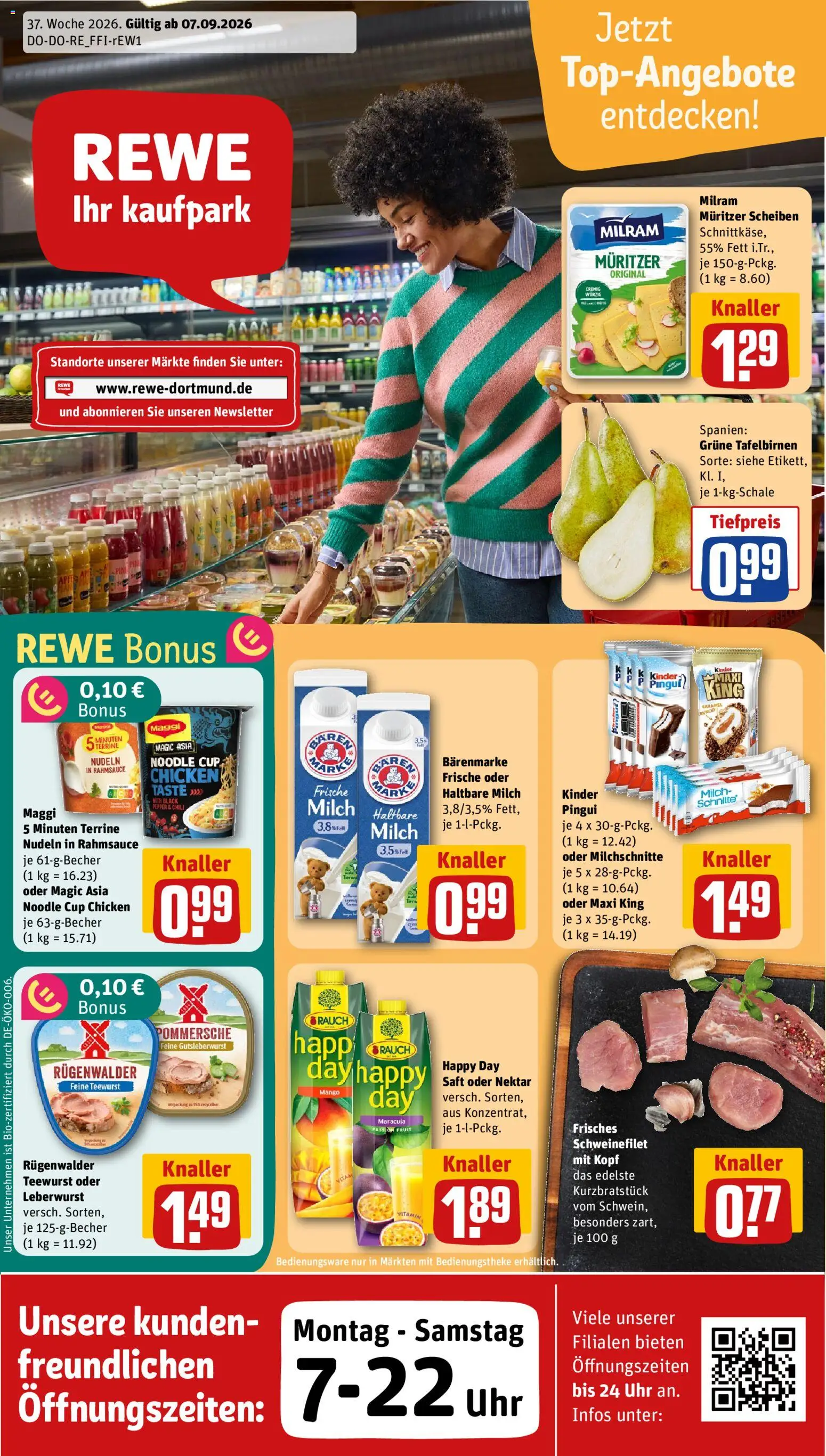 Rewe ihr Kaufpark Prospekt – gültig ab 07.09.2026 | Seite: 1 | Produkte: Maggi, Milram, Mango, Nudeln