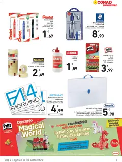 Anteprima del volantino Conad volantino Superstore Scuola valido a partire dal 21/08/2026 | Pagina: 5