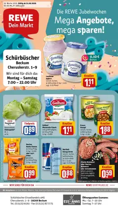 Rewe Prospekt Beckum ab 21.09.2026 gültig
