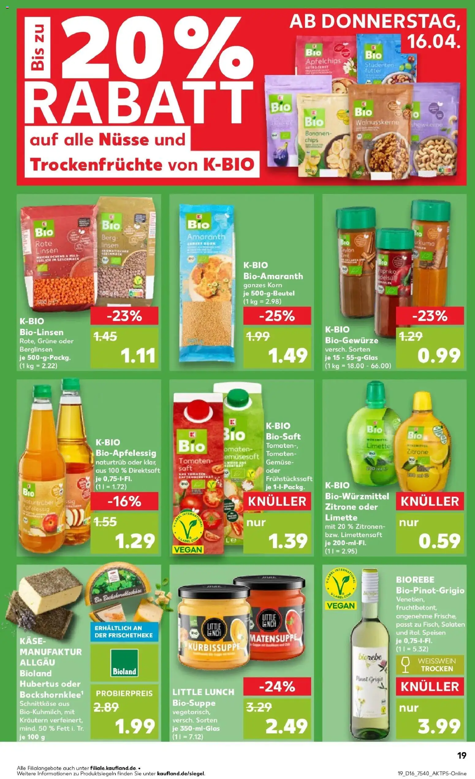 Kaufland Prospekt Freiberg	 – gültig ab 13.04.2026 | Seite: 31 | Produkte: Weißwein, Bananen, Gemüse, Zitronen