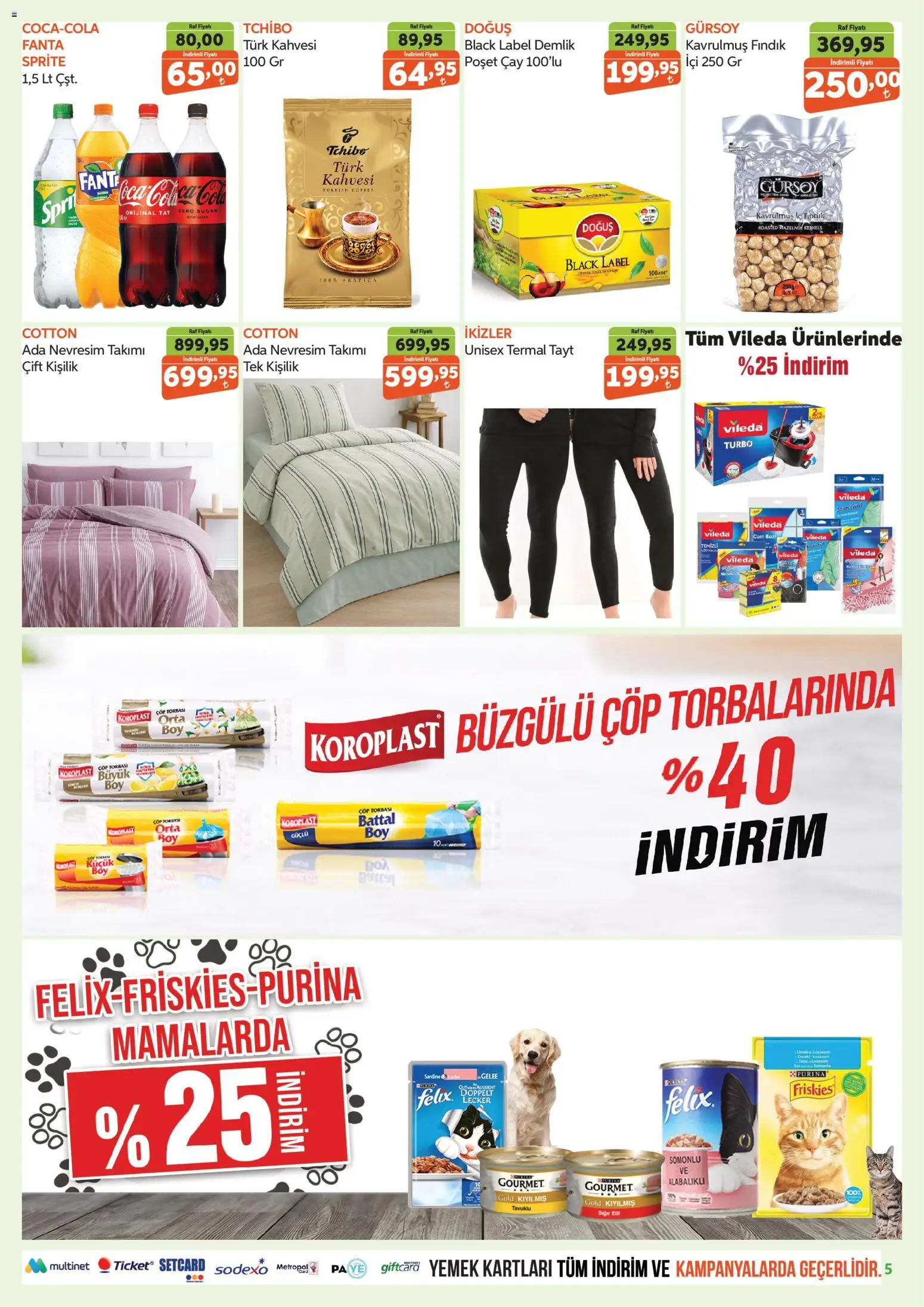 Biçen Market Katalog - 21 Ekim 2026 tarihinden itibaren geçerlidir | Sayfa: 5 | Ürünler: Çöp torbası, Tayt, Demlik, Fanta