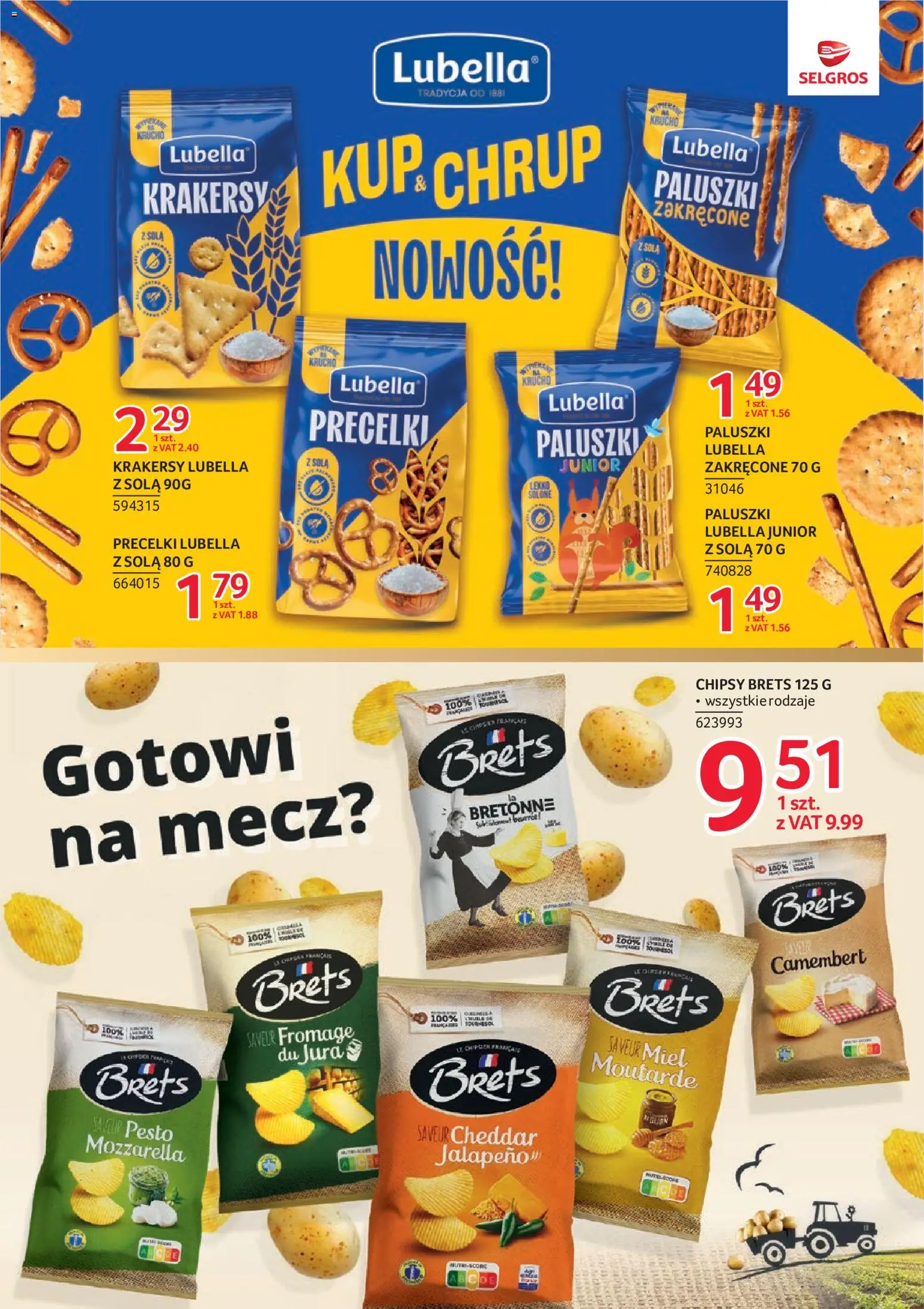 Selgros cash&carry gazetka - Markowe Produkty od 02.06.2026 | Strona: 16 | Produkty: Chipsy, Camembert, Paluszki, Sól