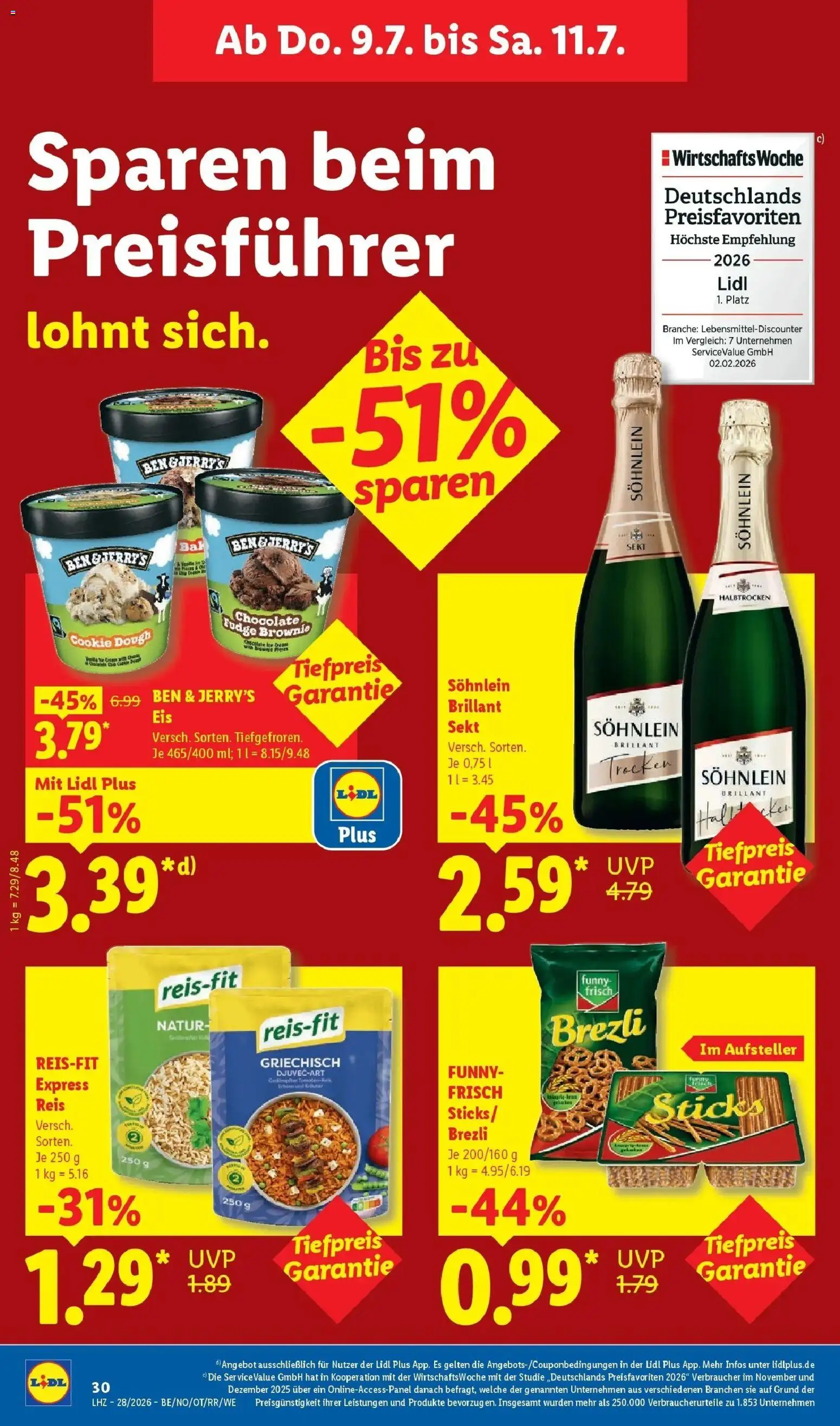 Lidl Prospekt Wahlstedt – gültig ab 06.07.2026 | Seite: 56 | Produkte: Ben & Jerry's, Reis, Eis, Erbsen