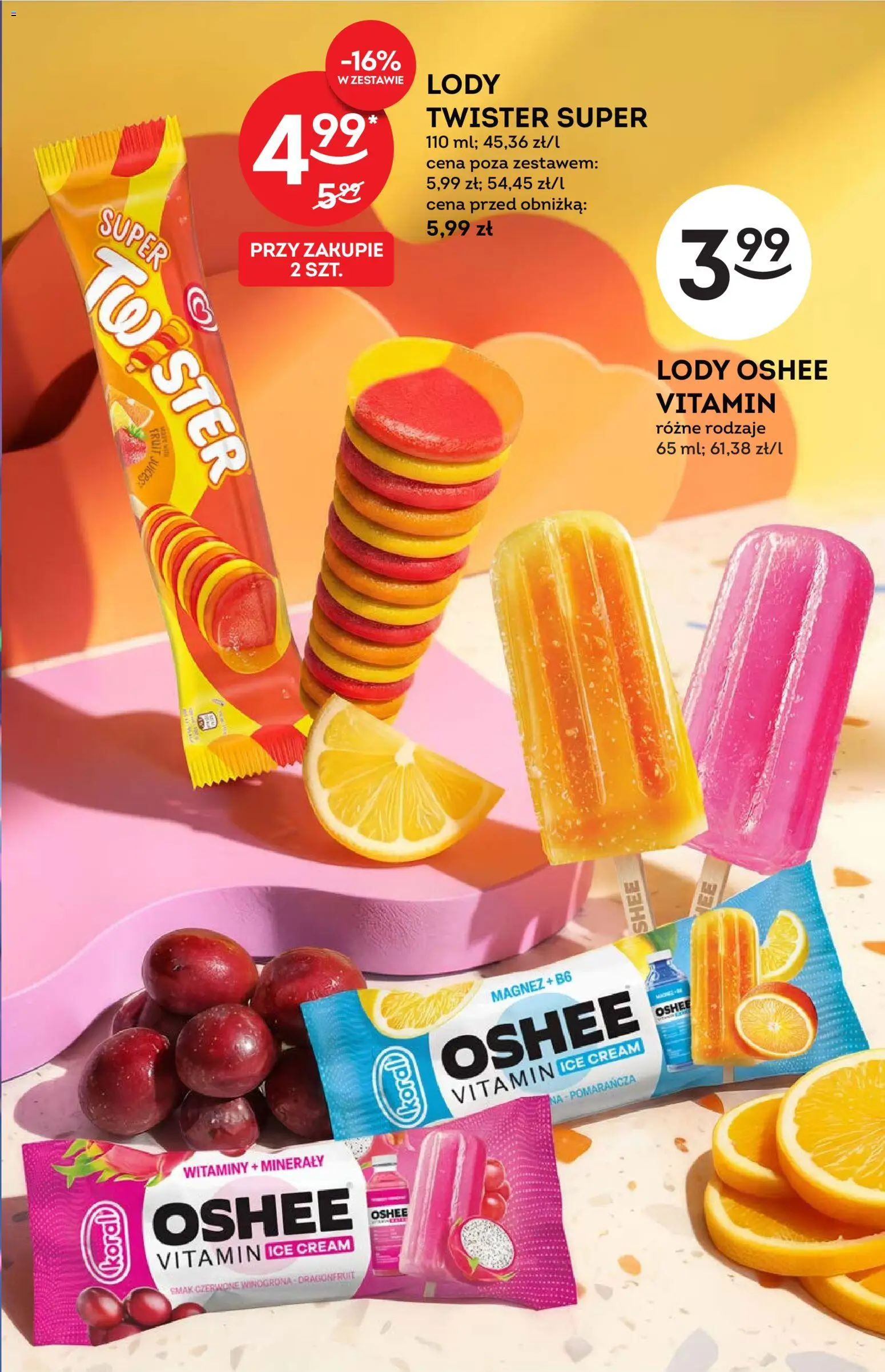 Żabka gazetka - Katalog lodowy od 15.07.2026 | Strona: 7 | Produkty: Winogrona, Lody