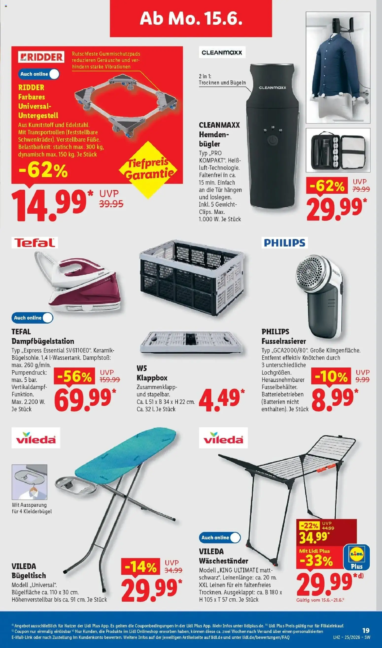 Lidl Prospekt Ebersbach – gültig ab 15.06.2026 | Seite: 31 | Produkte: Philips, Gewicht, Batterien, Waschestander